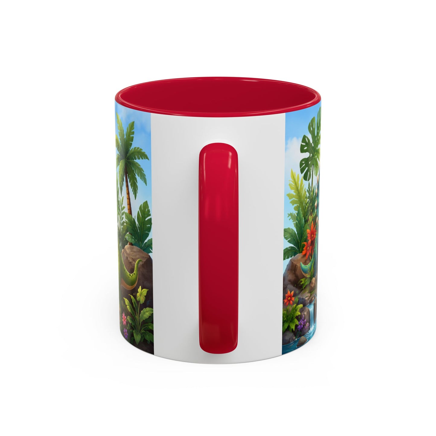 Tasse Dinosaures Mignons – Mug Dinosaure Kawaii Jungle Tropicale – Cadeau Enfant Garçon Fille 325ml