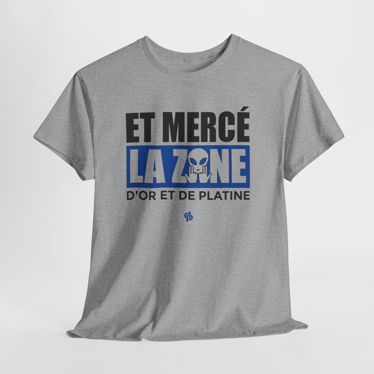 T-Shirt Merci La Zone Humour Rap Français Homme – Design Urbain Style Marseille – Tee Shirt Streetwear Fan Musique Urbaine Team JuL