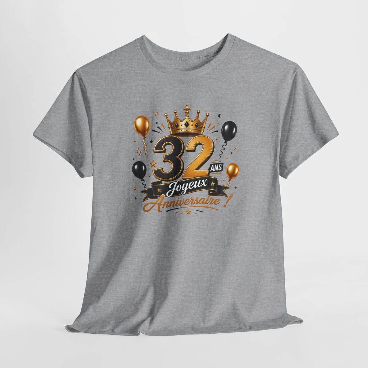 Tee Shirt Anniversaire 32 Ans Homme et Femme Joyeux Anniversaire Cadeau 32 Ans Idée Cadeau Adulte