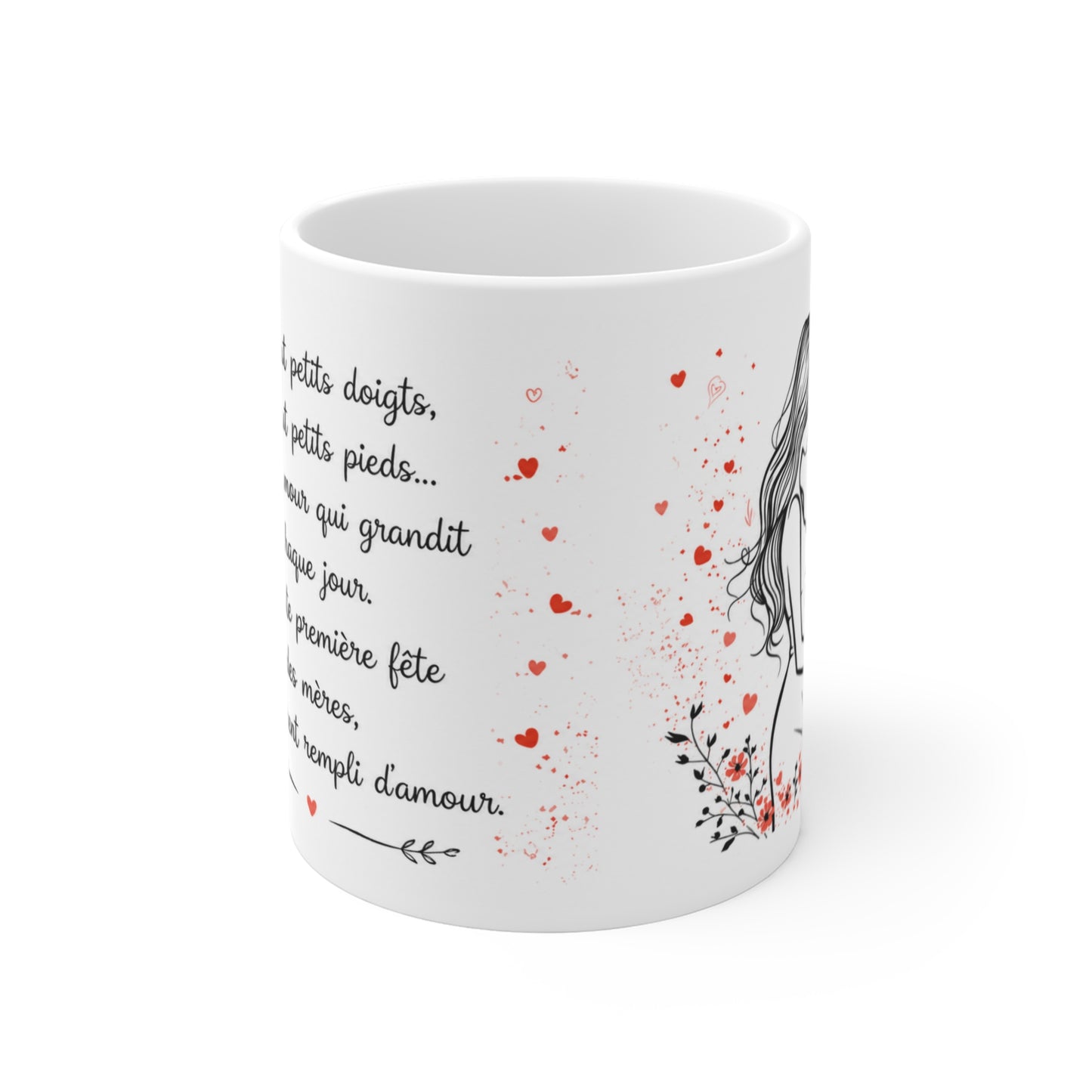 Tasse Première Fête Des Mères – Mug Femme Enceinte Citation Bébé – Cadeau Future Maman 325ml