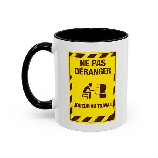 Tasse Gamer Drôle “Ne pas déranger joueur au travail” – Mug Humour Geek Gaming Cadeau Original