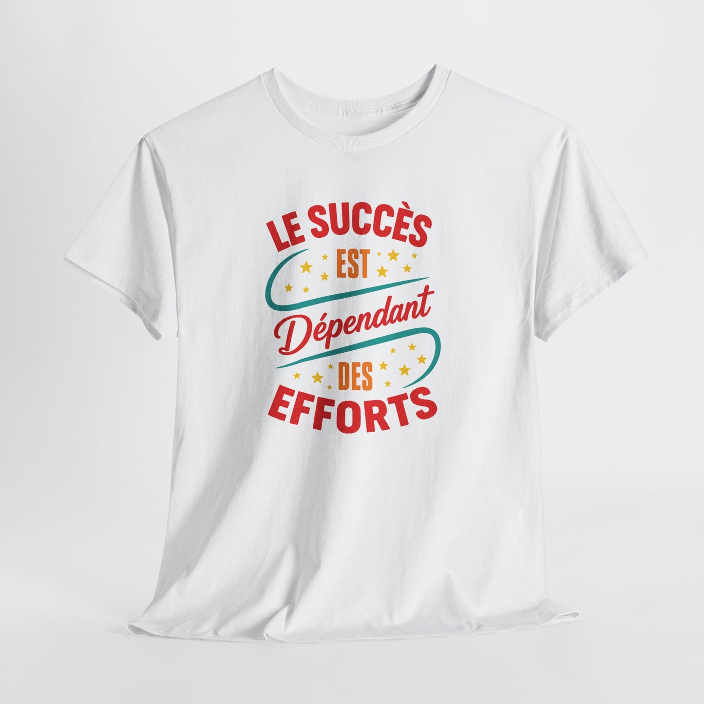 T-Shirt Homme et Femme Motivation – Réussite Persévérance Détermination Travail – Cadeau Inspirant