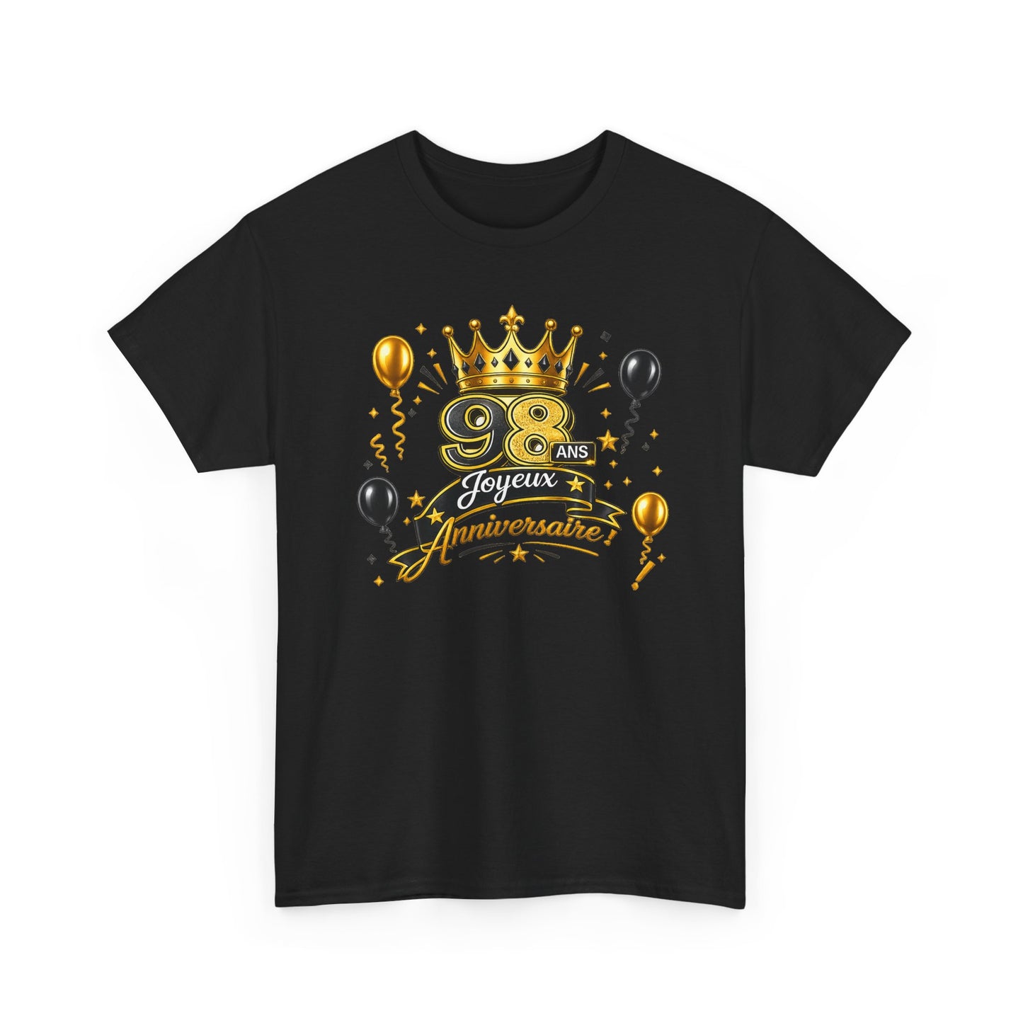 Tee Shirt Anniversaire 98 Ans Homme et Femme – Joyeux Anniversaire – Cadeau 98 Ans