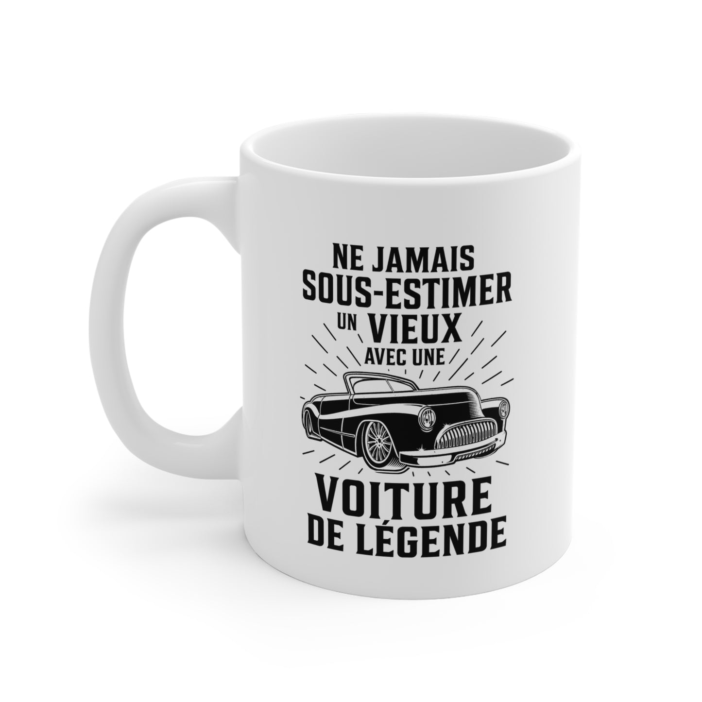 Mug Voiture Homme et Femme – Tasse Passion Automobile Sportive et Voiture de Collection – Idée Cadeau Conducteur Amateur Auto Mécanique – 325 ml