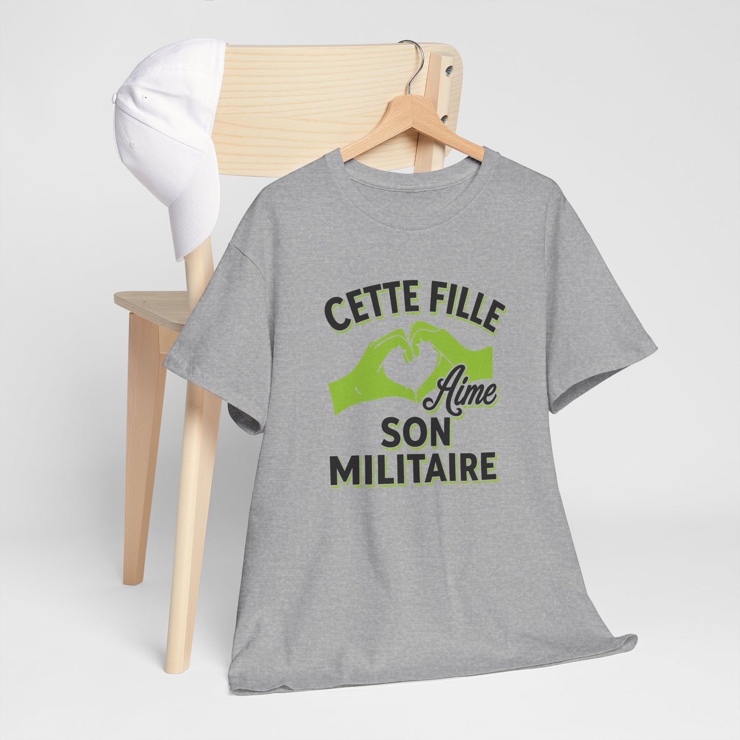 Tee Shirt Femme Militaire Couple Amour Humour Idée Cadeau Soldat Armée Conjoint