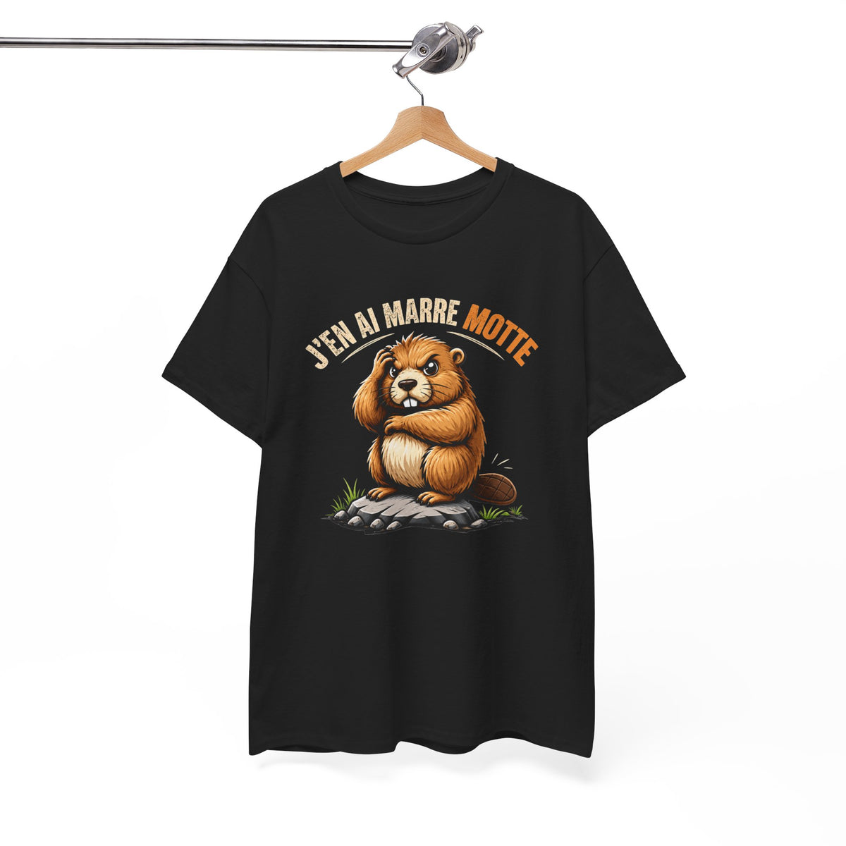 Tee Shirt J’en Ai Marre Motte Homme Femme – Marmotte Humour – T-Shirt Drôle Jeu de Mots Cadeau Original