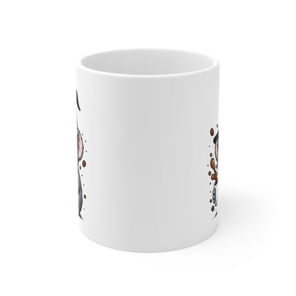 Mug Koala Sorcier Halloween 325ml – Tasse Céramique Drôle avec Chapeau et Café – Cadeau Original Fête d’Halloween