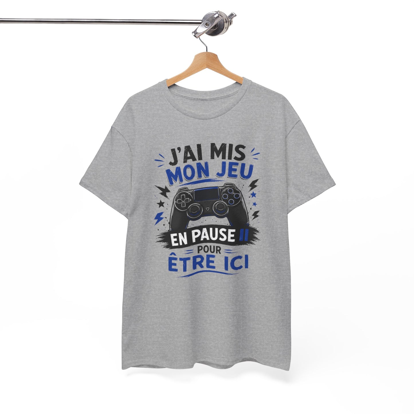 Tee-Shirt Gamer Homme et Femme – Humour Gaming Manette Jeu Vidéo – Cadeau Original Geek Passionné de Jeux Vidéo