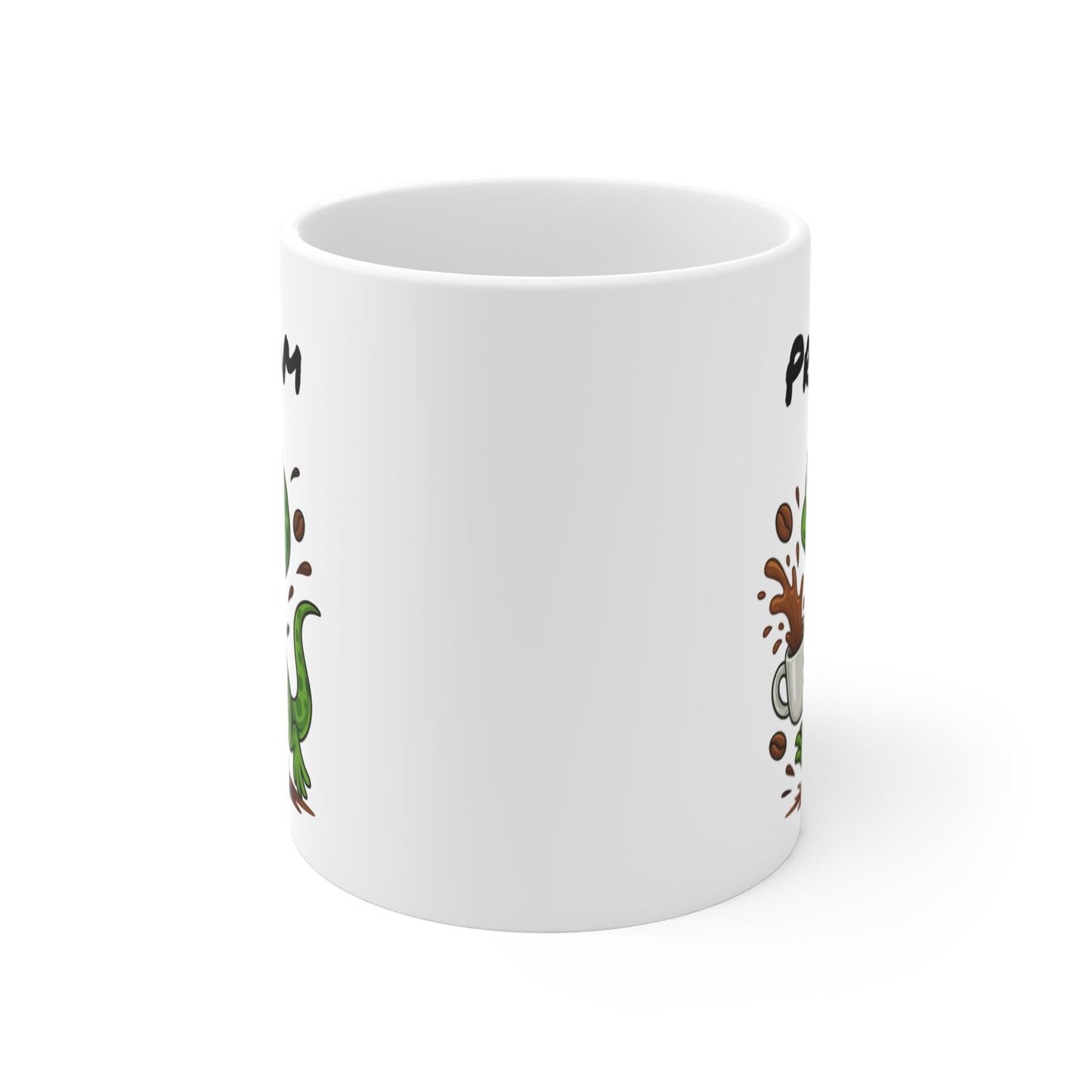 Tasse Personnalisable Lézard Café – Mug Prénom Animal Cartoon Céramique 325ml – Cadeau Original