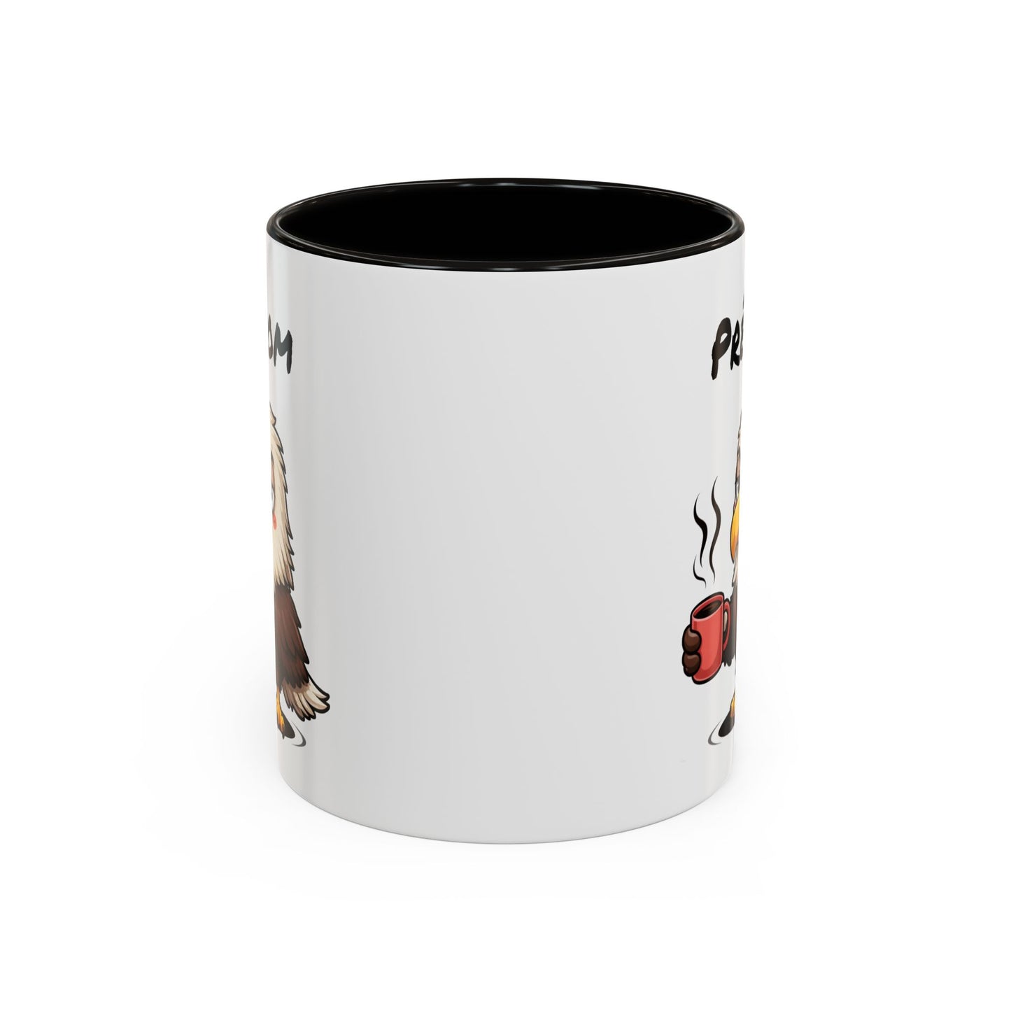 Tasse Aigle Café Personnalisable 325ml – Mug Céramique Humour Réveil Matin Prénom Cadeau Original