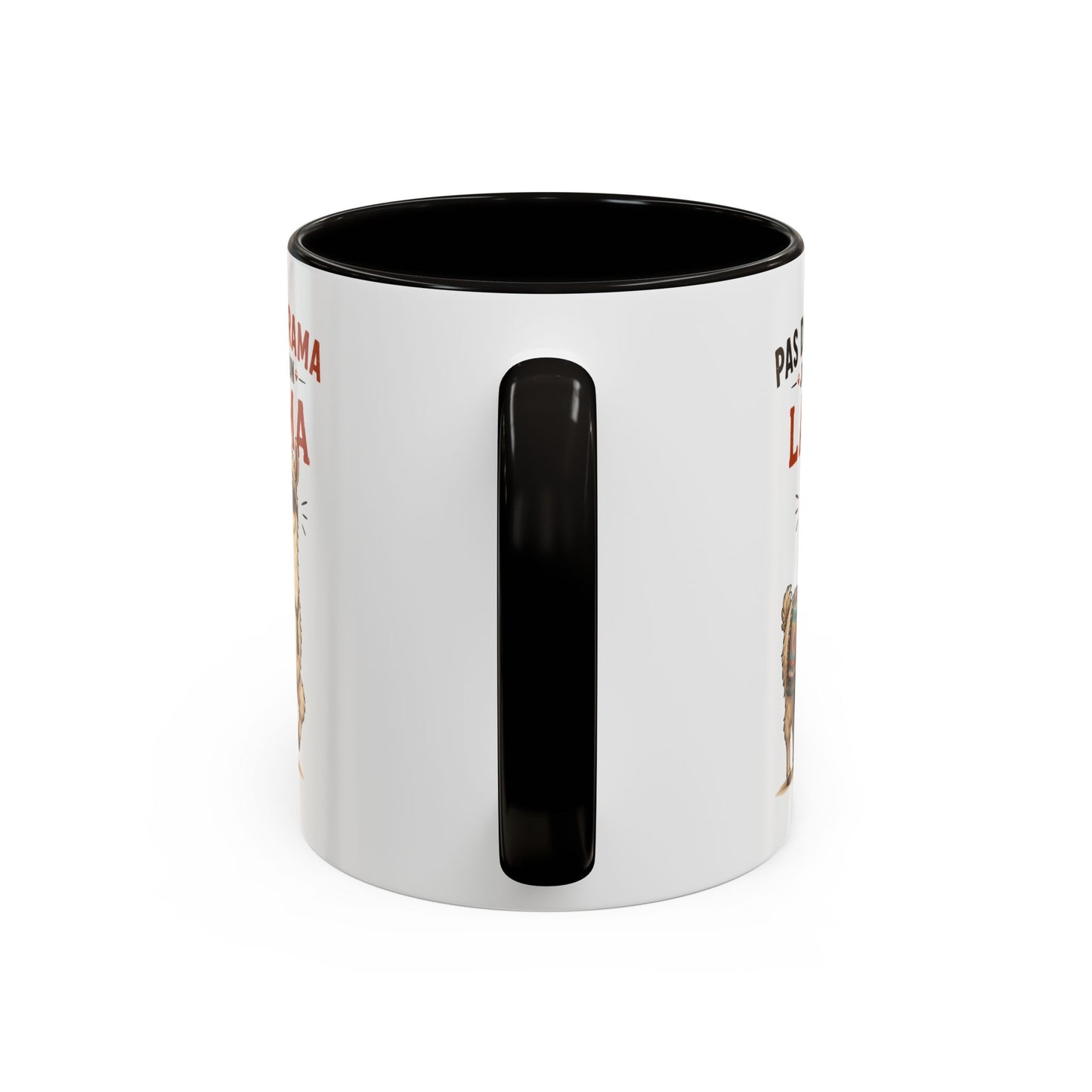 Mug Lama Humoristique – Tasse Animaux Drôle – Cadeau Original Homme et Femme, Ami Collègue Noir Bleu Rouge