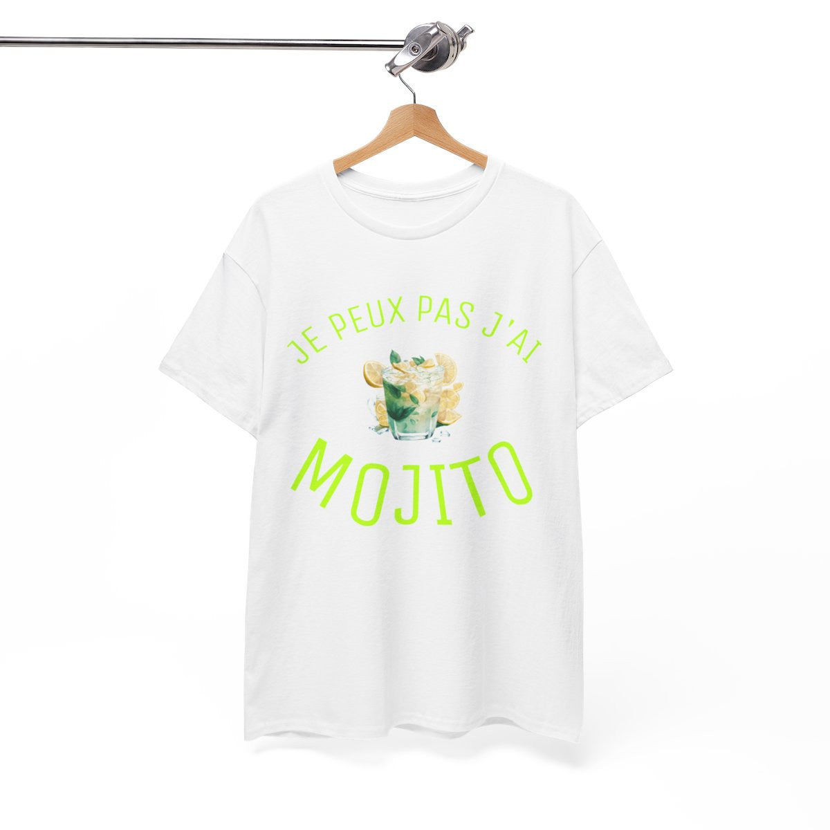Tee Shirt Unisex Je peux pas J'ai Mojito idée cadeau humour drôle