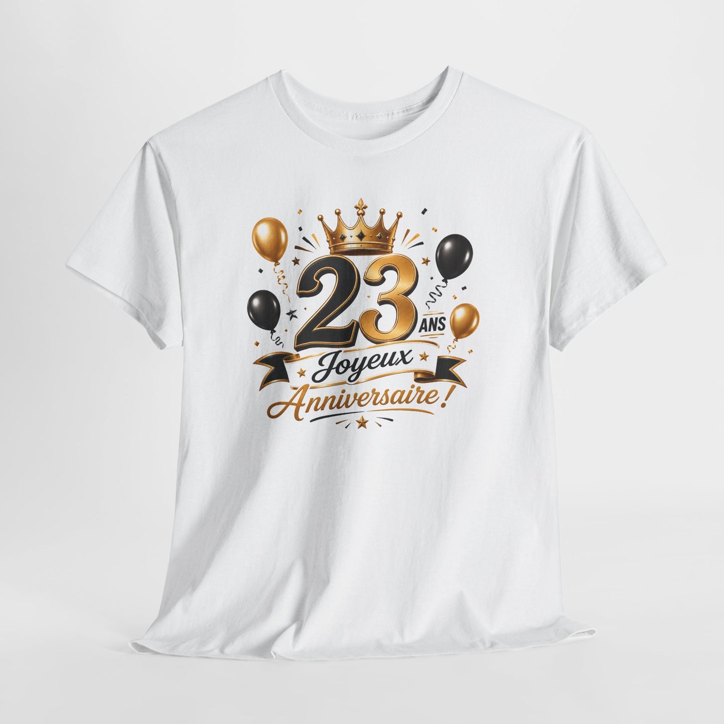 Tee Shirt Anniversaire 23 Ans Homme et Femme Joyeux Anniversaire Cadeau 23 Ans Idée Cadeau Adulte