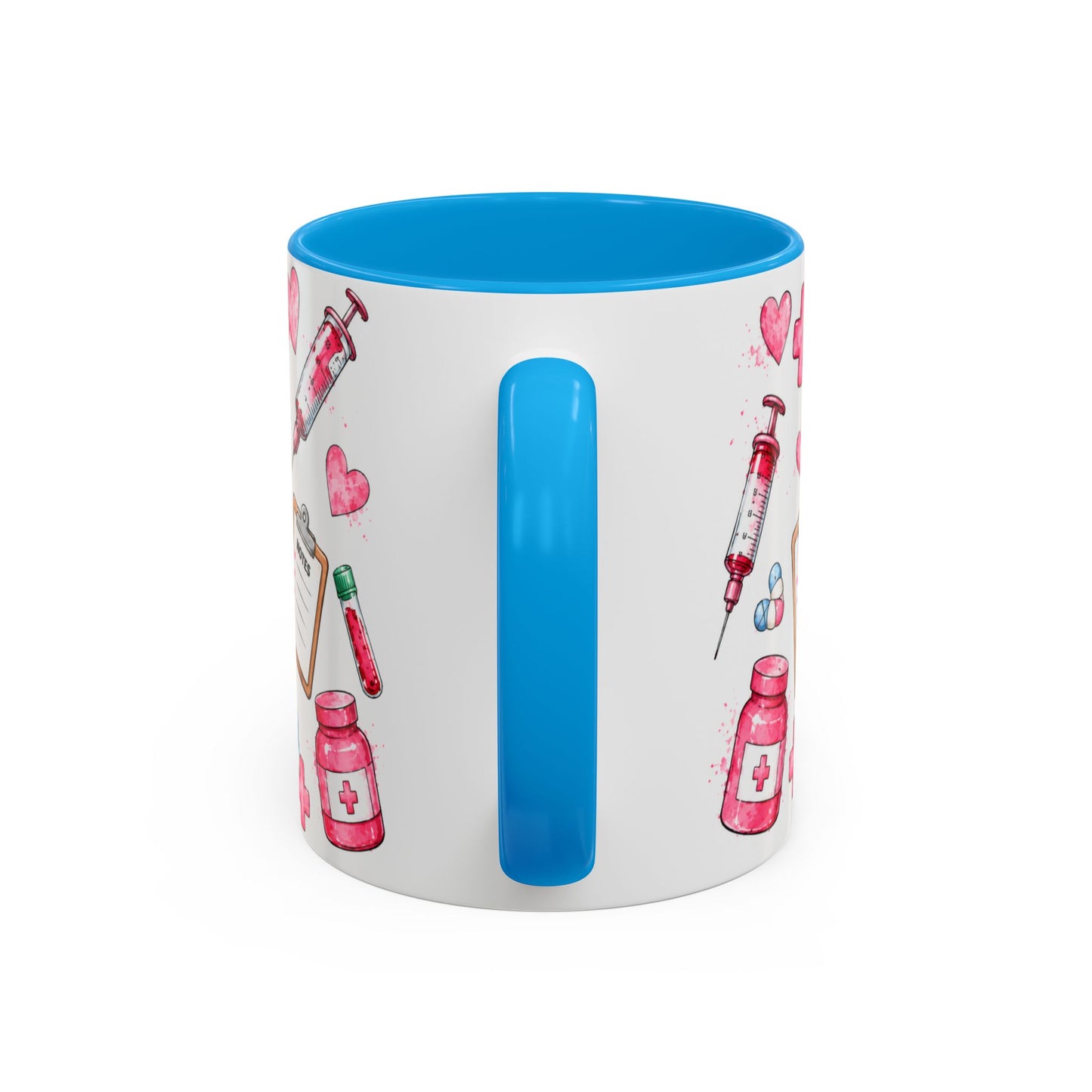 Tasse Vie d’Infirmière – Mug Infirmière Rose et Léopard – Cadeau Personnel Soignant Femme 325ml