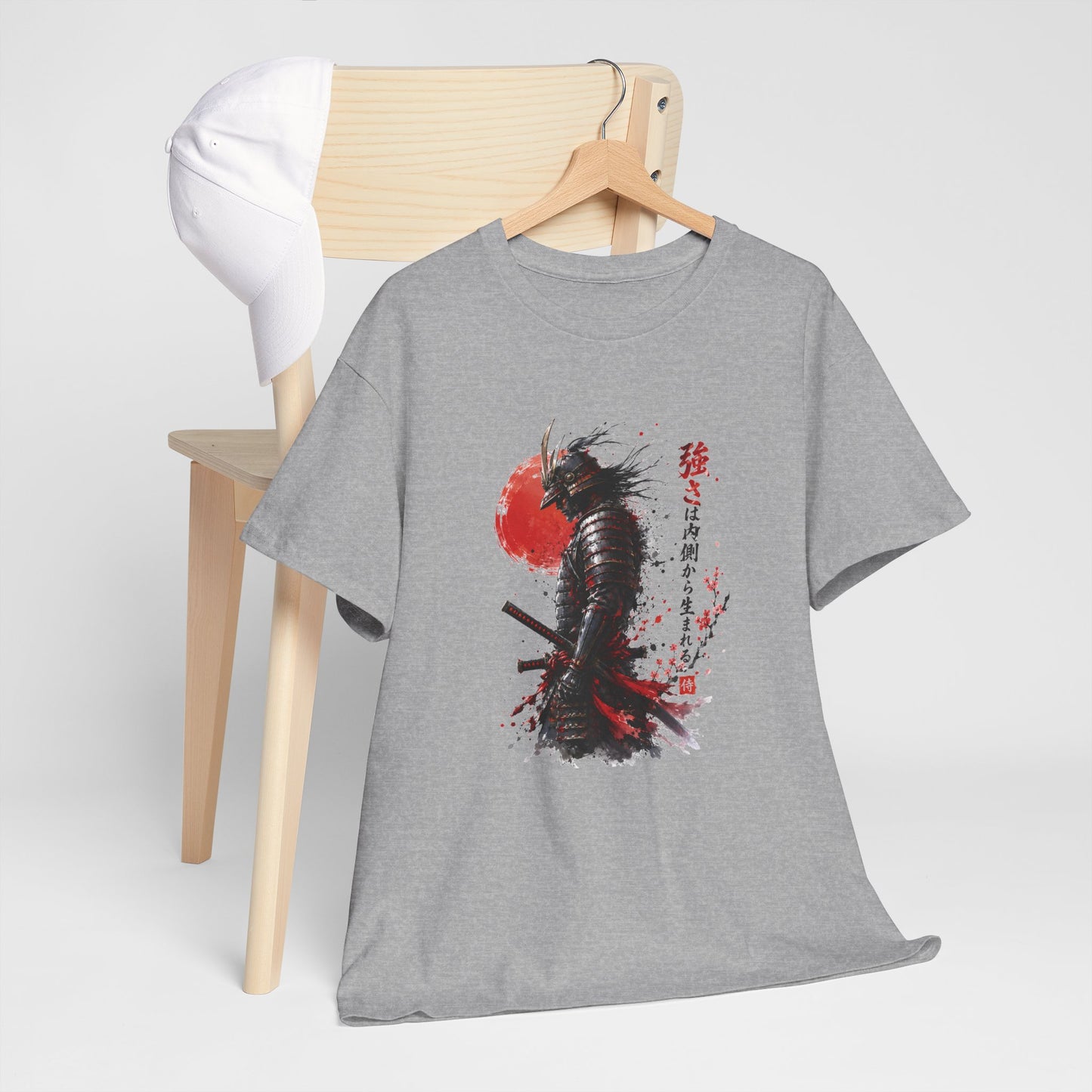 Tee Shirt Homme et Femme Samouraï Japon Guerrier Katana Armure Japonaise Art Traditionnel Idée Cadeau