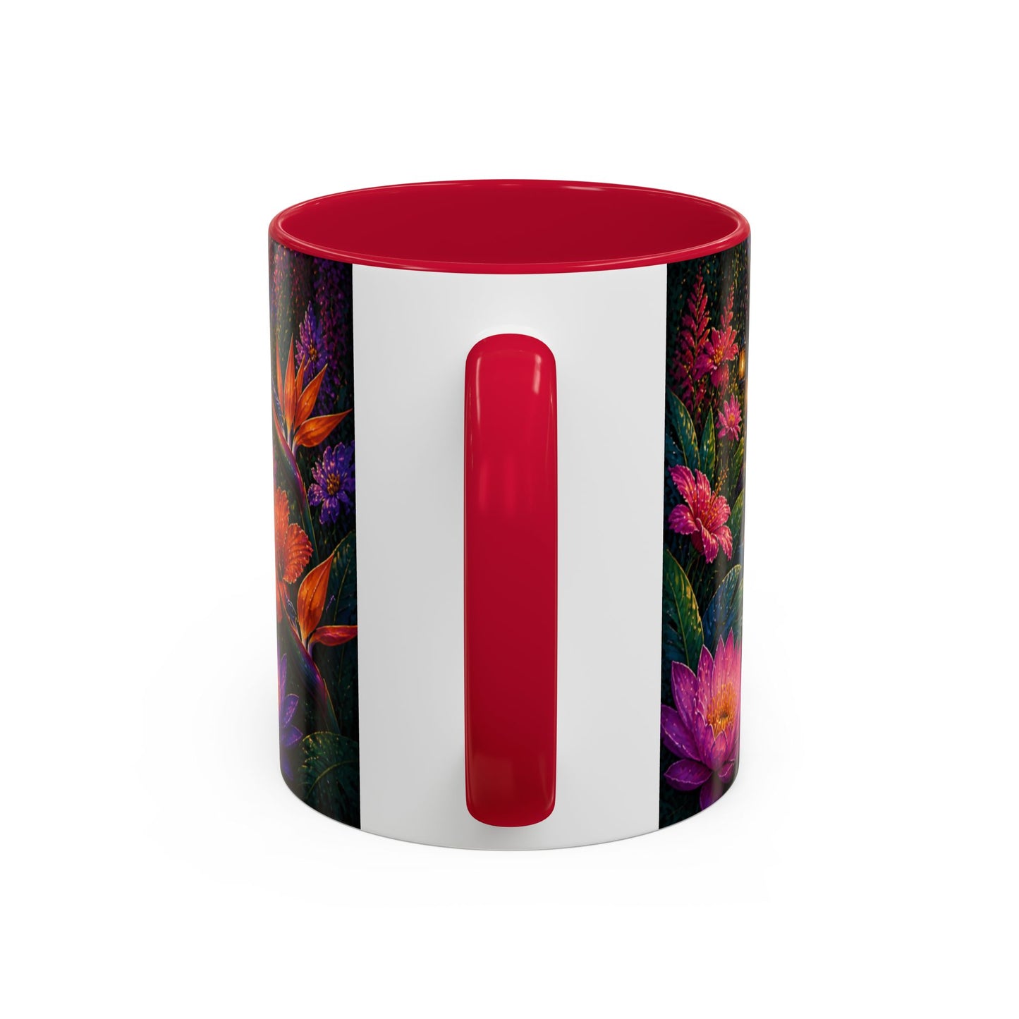 Tasse Loutre et Carpes Koi – Mug Jardin Japonais et Fleurs Tropicales – Design Artistique Relaxant – Céramique 325ml