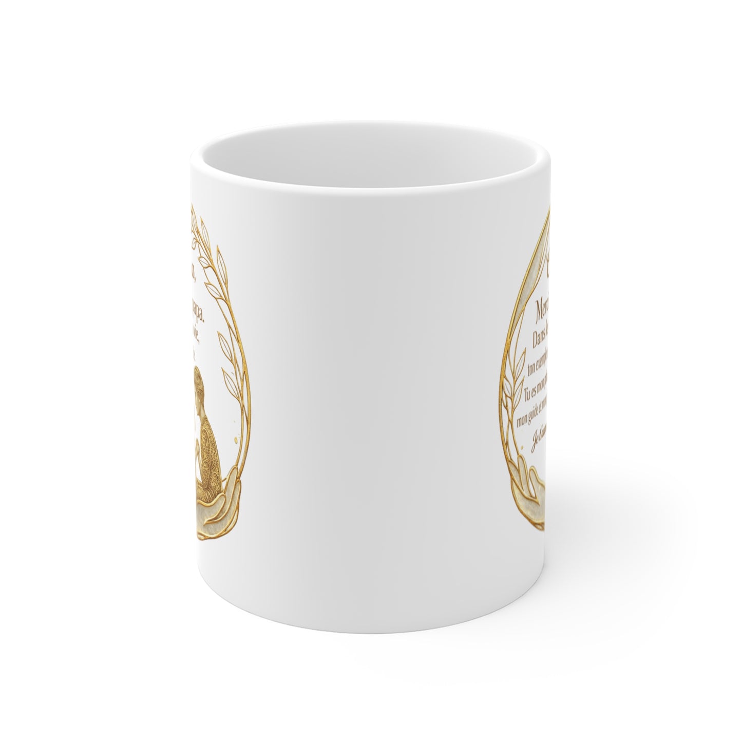 Tasse Message Papa – Mug Citation Amour Papa – Cadeau Émotionnel Fête des Pères Original 325ml