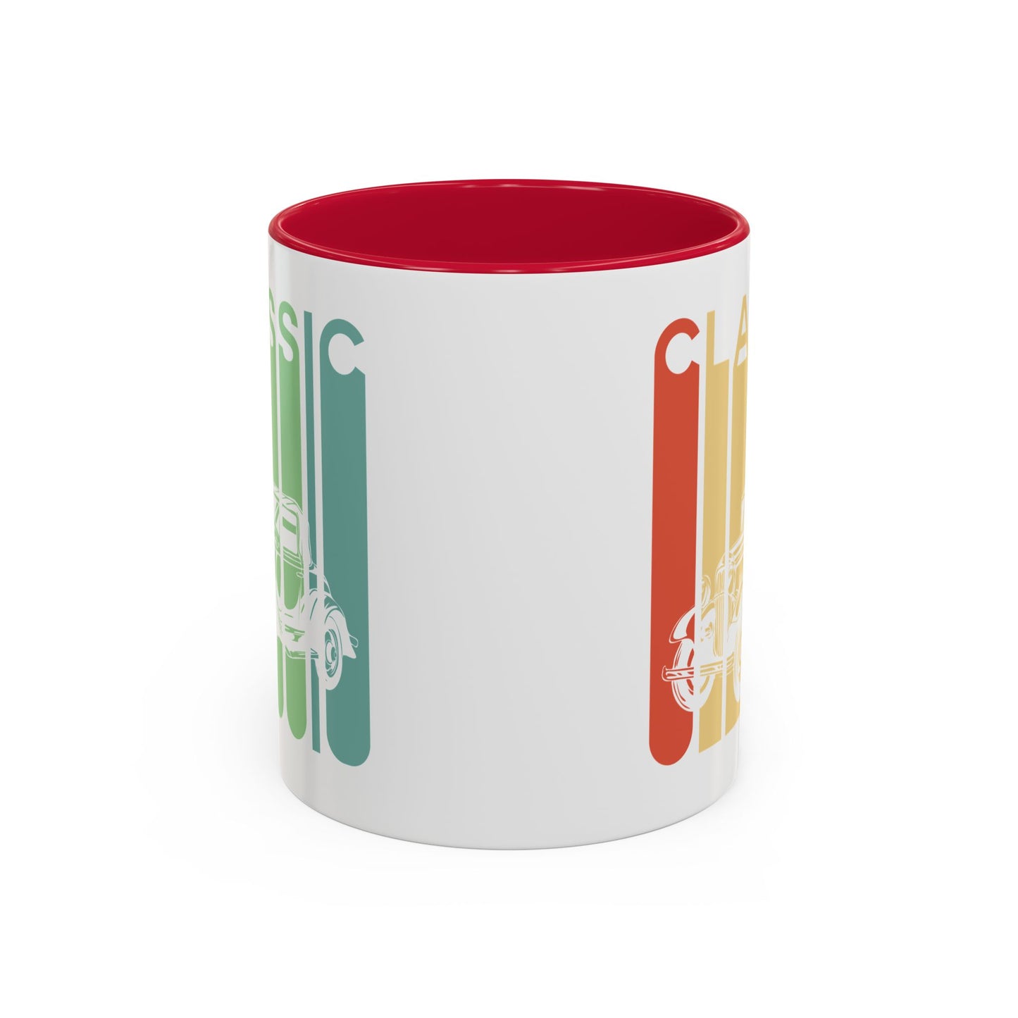 Mug Voiture Vintage Homme et Femme – Tasse Automobile Classique Rétro – Idée Cadeau Passionné Auto Ancienne Collectionneur Conducteur – 325 ml Noir Bleu Rouge