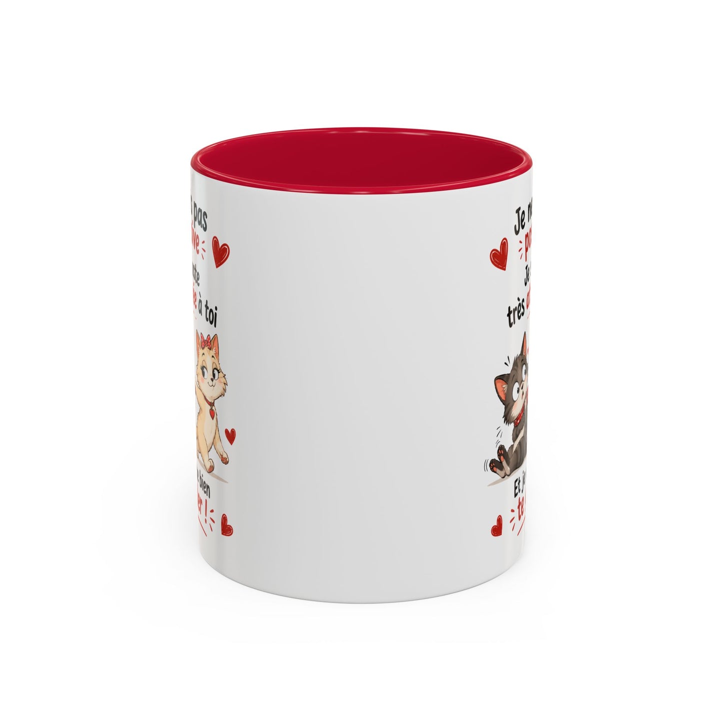 Tasse Je Ne Suis Pas Possessive Je Suis Très Attachée À Toi – Mug Chats Couple Humour Amour 325ml