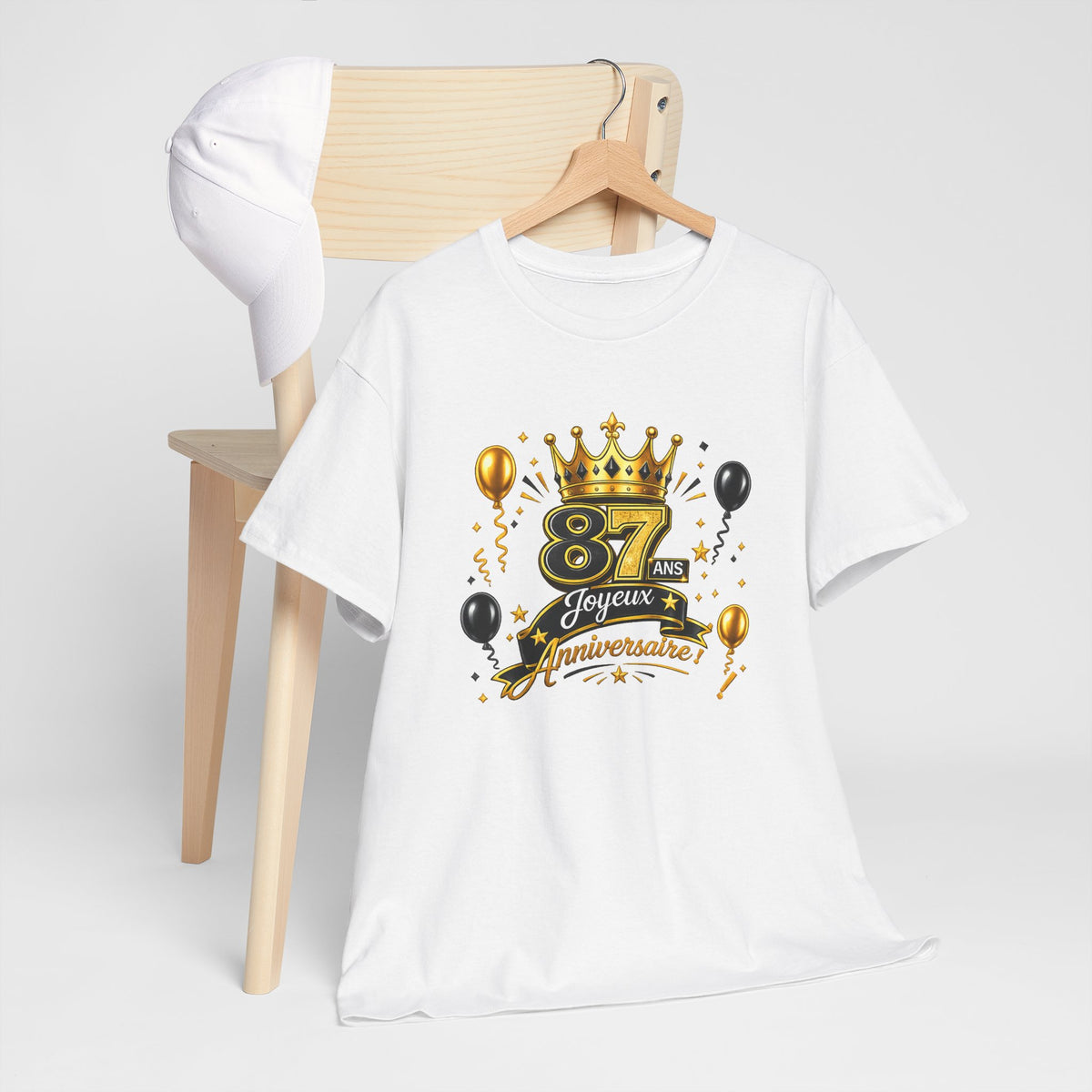 Tee Shirt Anniversaire 87 Ans Homme et Femme – Joyeux Anniversaire – Cadeau 87 Ans