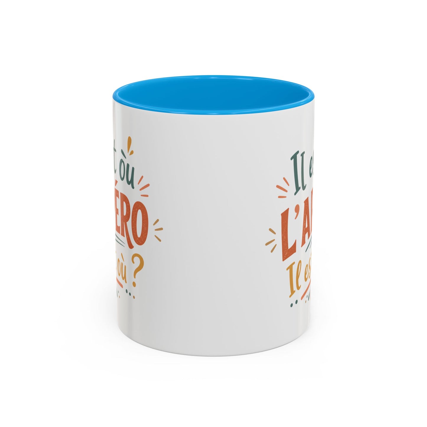 Mug Apéro Homme Humour – Tasse “Il est où l’Apéro ?” – Cadeau Original Soirée Amis Bière Vin 325ml