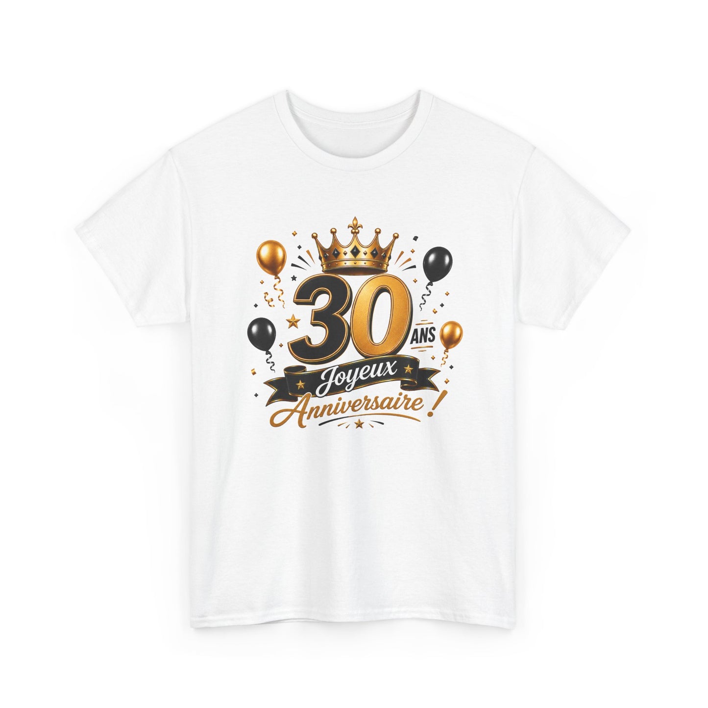 Tee Shirt Anniversaire 30 Ans Homme et Femme Joyeux Anniversaire Cadeau 30 Ans Idée Cadeau Adulte