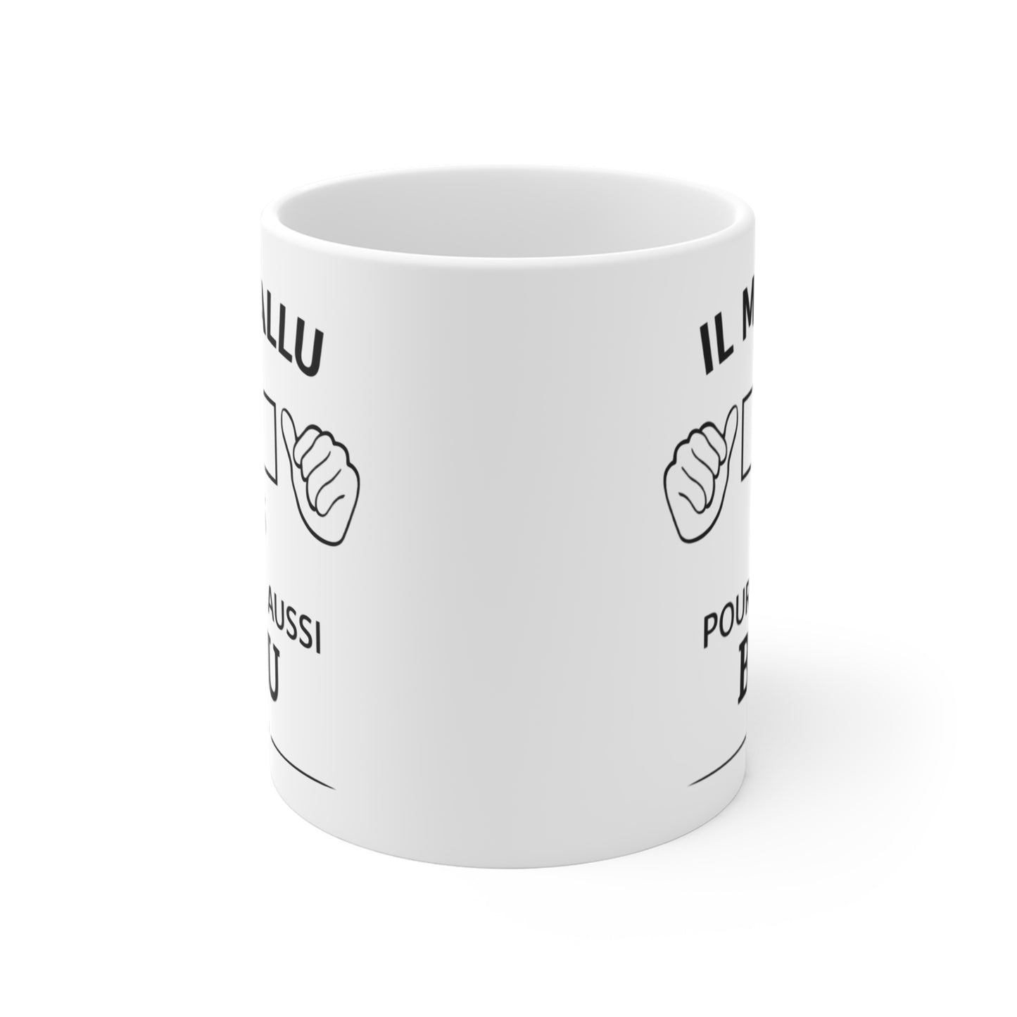 Tasse Personnalisable Âge Humour – Mug “Il m’a fallu  ans pour être aussi beau” – Cadeau Anniversaire Homme Drôle 325ml