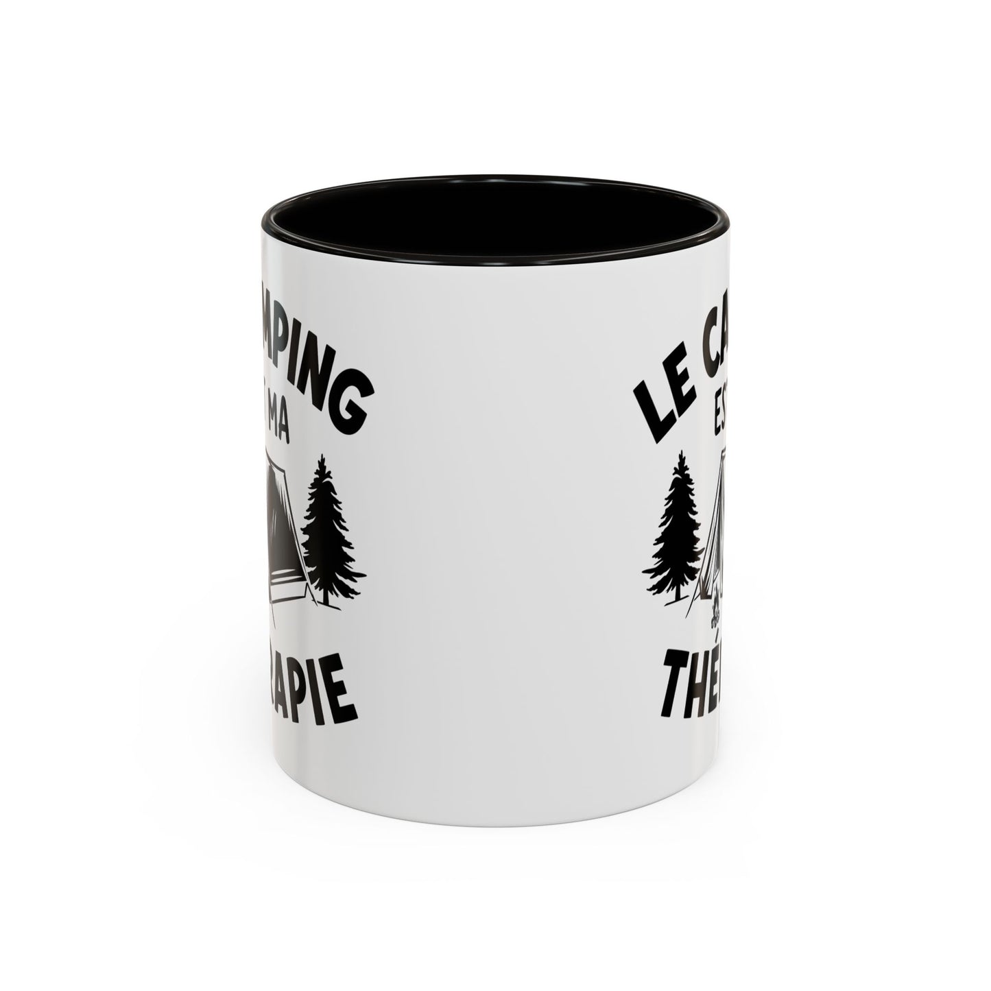 Tasse Camping Homme et Femme – Le Camping est ma Thérapie – Mug Humour Nature Plein Air – Cadeau Original pour Campeur – 325 ml