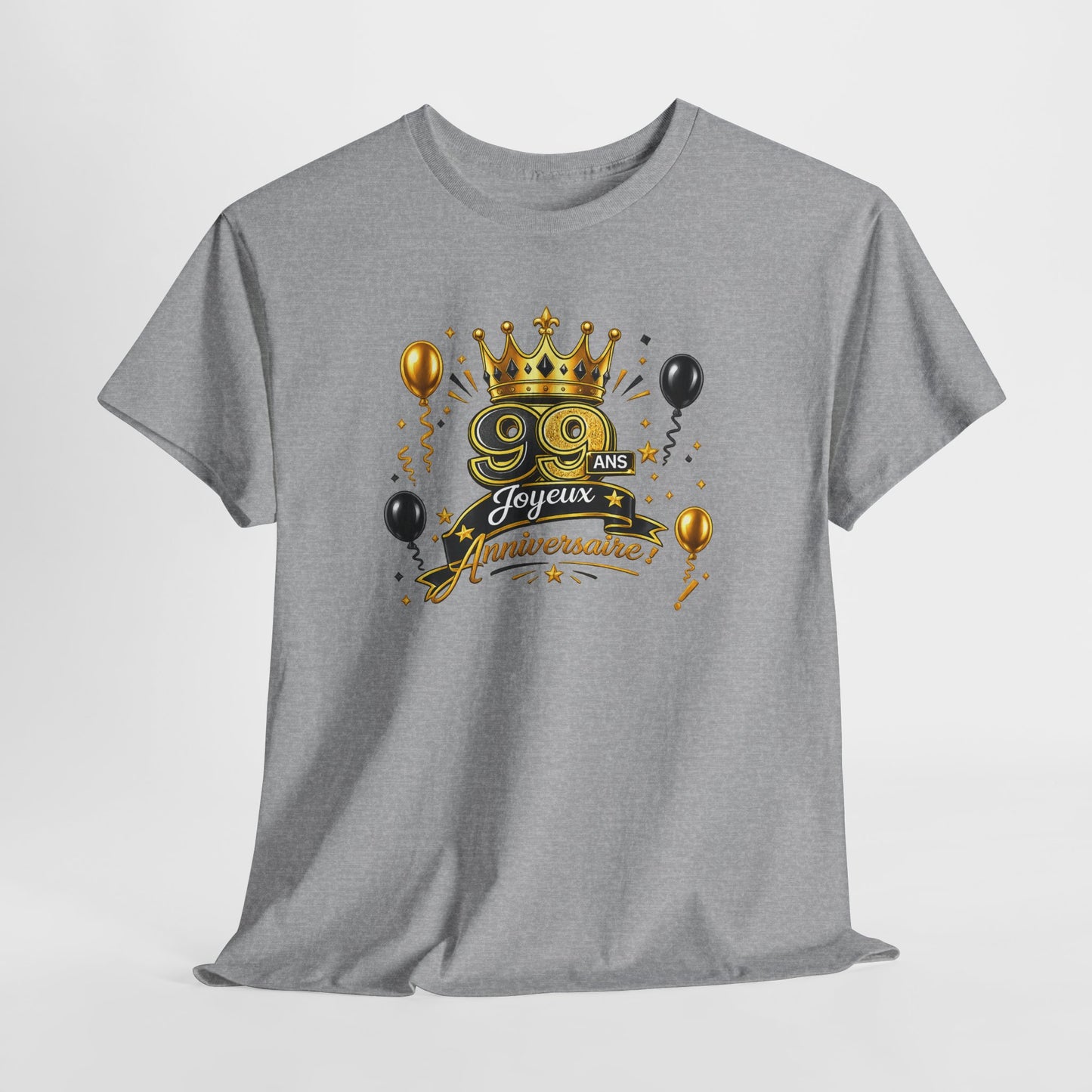 Tee Shirt Anniversaire 99 Ans Homme et Femme – Joyeux Anniversaire – Cadeau 99 Ans