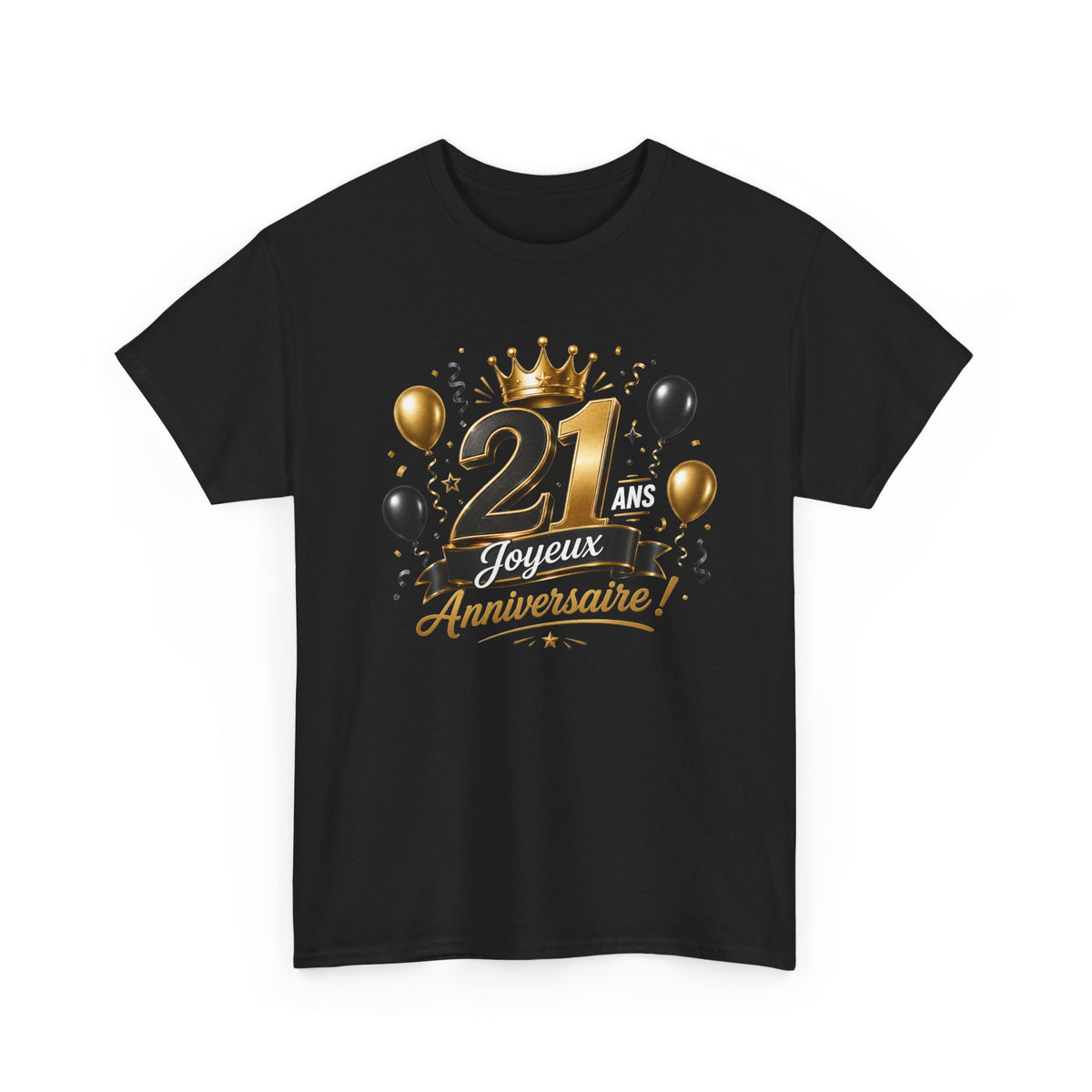 Tee Shirt Anniversaire 21 Ans Homme et Femme Joyeux Anniversaire Cadeau 21 Ans Idée Cadeau Adulte
