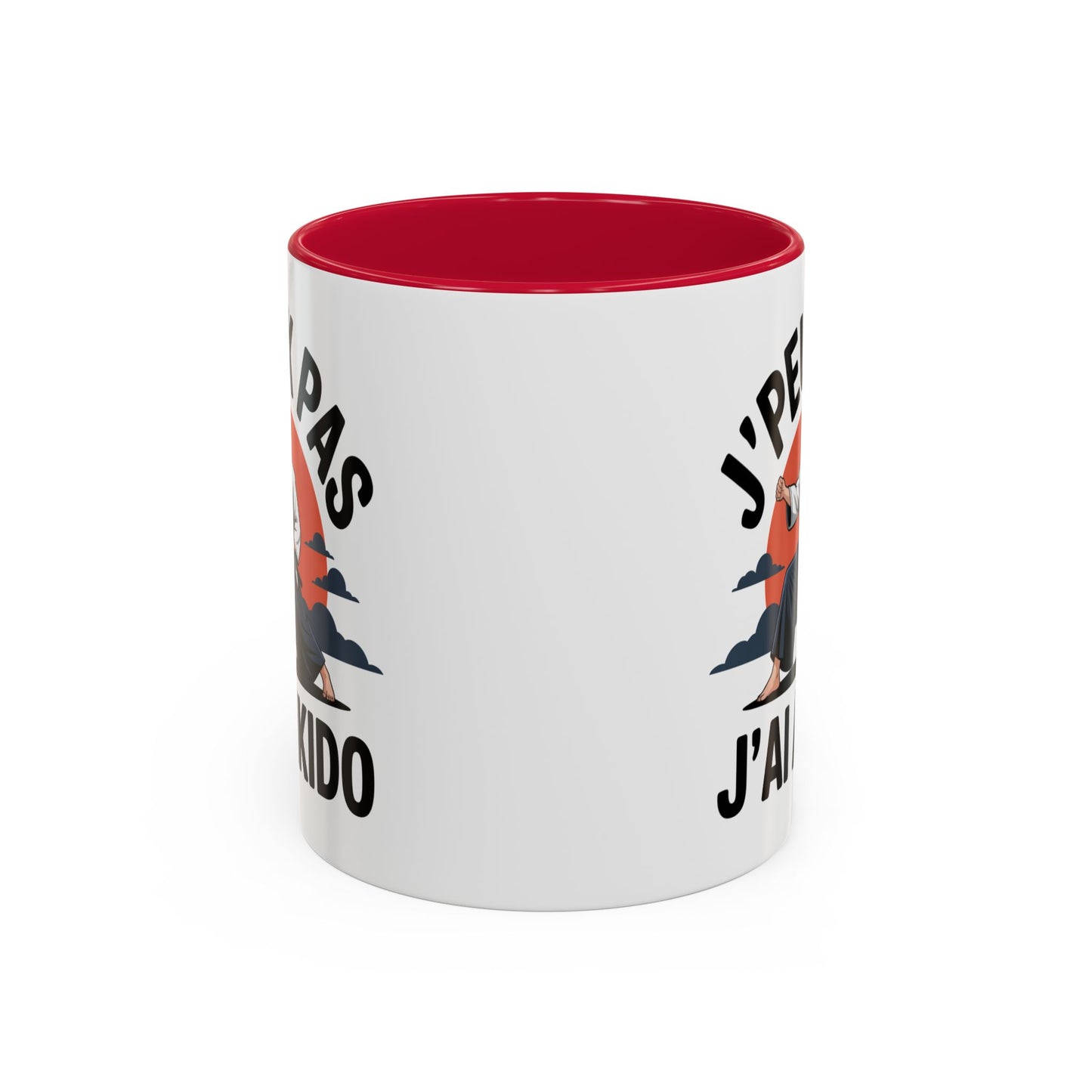 Tasse J’Peux Pas J’Aïkido – Mug Humour Arts Martiaux Japonais – Cadeau Aïkidoka Homme Femme 325ml