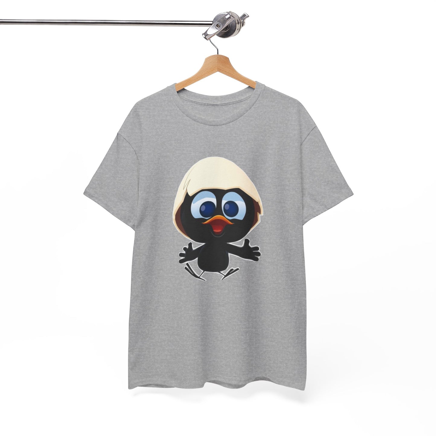 T-Shirt Calimero – Design Poussin Mignon avec Coquille – Tee-Shirt Cartoon Nostalgie Adulte