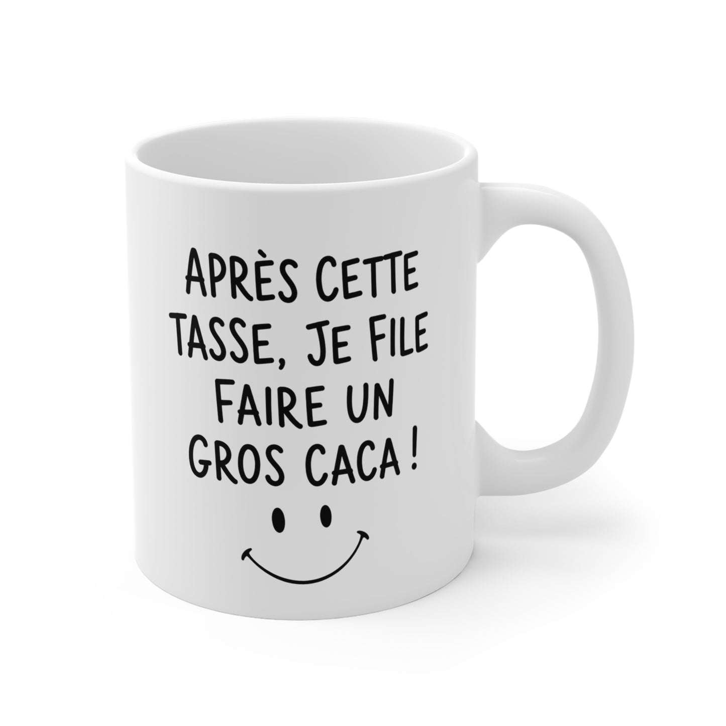 Tasse Après Cette Tasse Je File Faire Un Gros Caca – Mug Humour Café – Cadeau Drôle Homme Femme 325ml