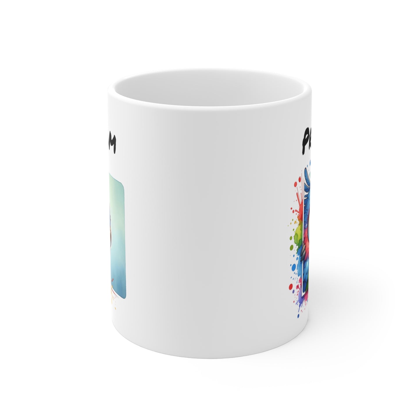 Tasse Personnalisable Perroquet Mignon – Mug Prénom Illustration Tropicale Colorée – Cadeau Animal Exotique 325ml