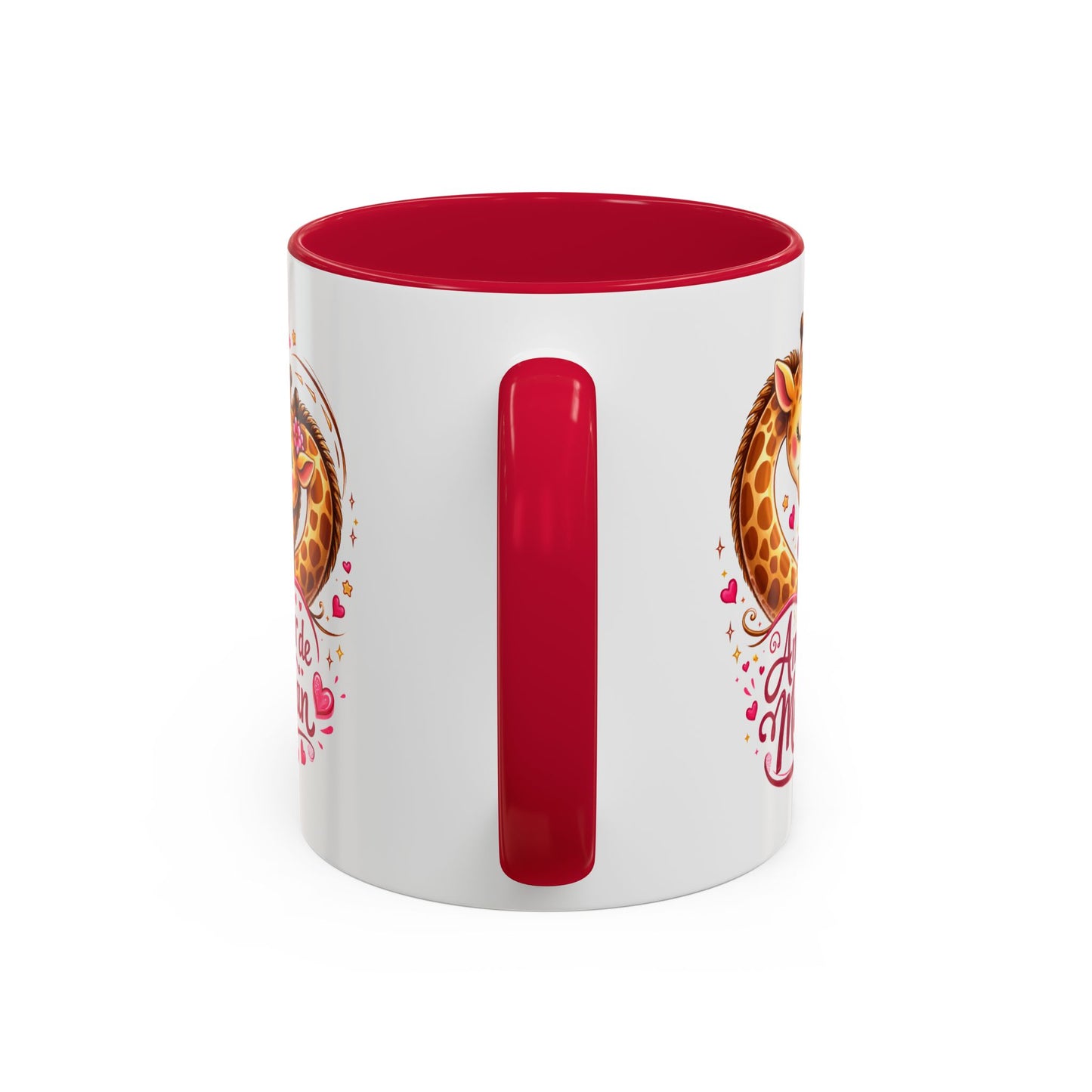 Tasse Amour de Maman Girafes – Mug Mignon Mère Enfant – Cadeau Fête des Mères Anniversaire – Céramique 325ml