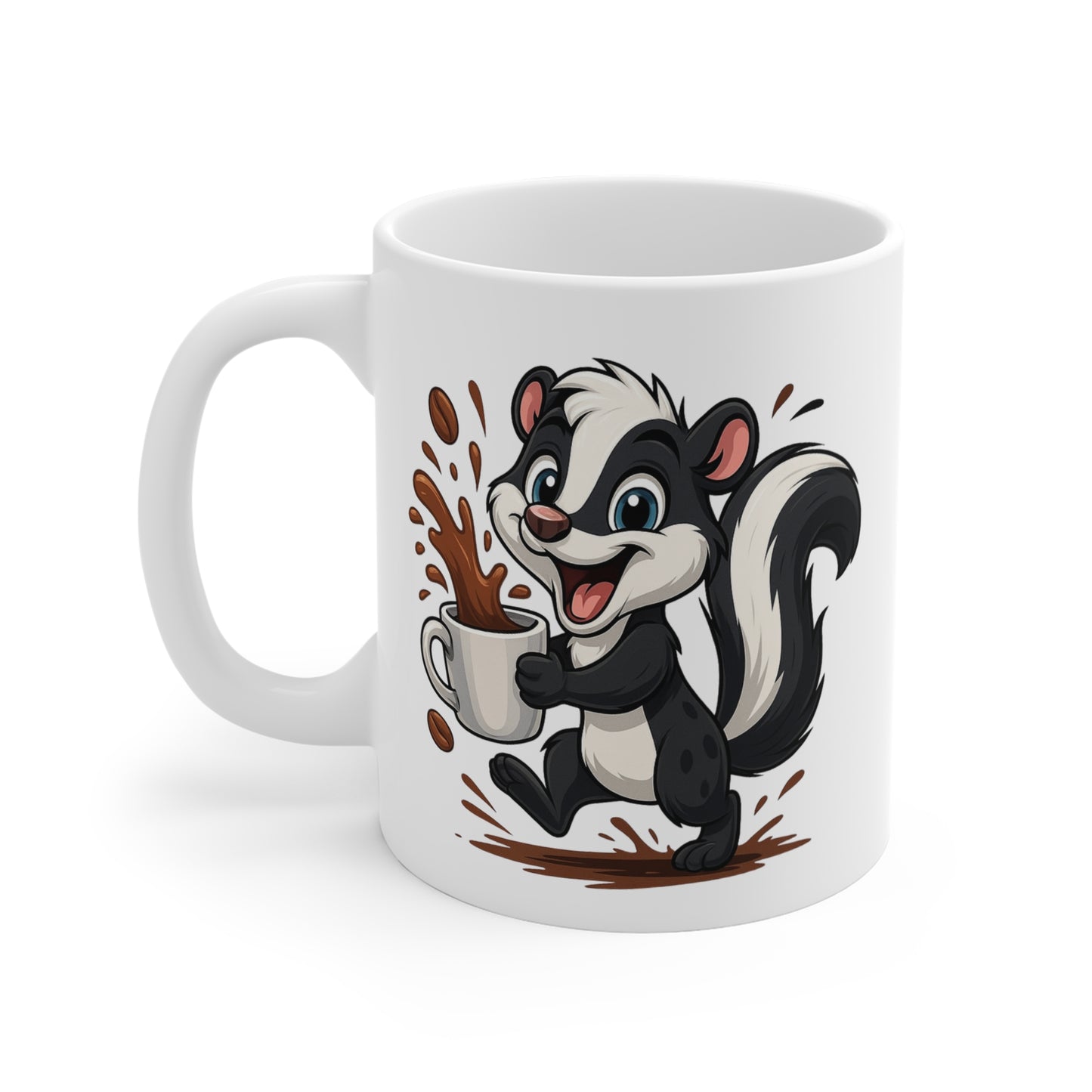 Tasse Putois Amusant – Mug Café Cartoon Céramique 325ml – Cadeau Original Animal Mignon
