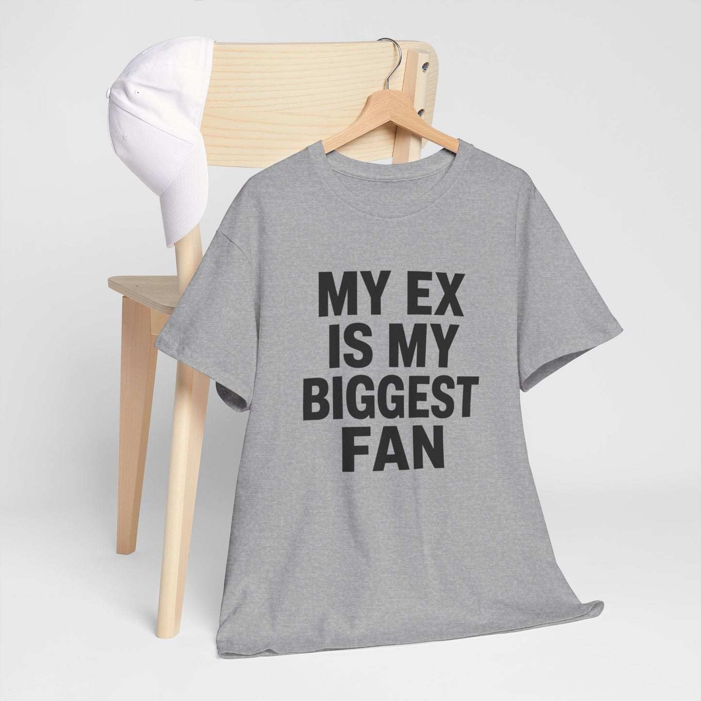 T-Shirt Humour Mon Ex Est Mon Plus Grand Fan – Tee Shirt Drôle Sarcastique Homme Femme – Idée Cadeau Rupture