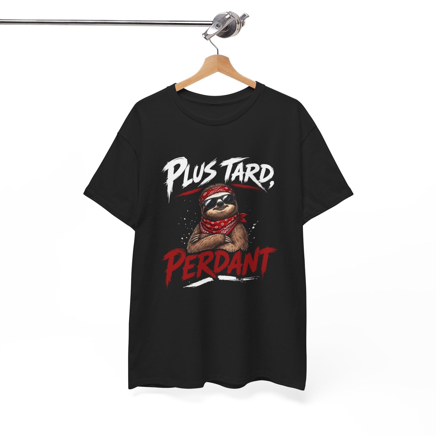 Tee-Shirt Homme Femme Plus Tard, Perdant – Paresseux Cool Humoristique – Cadeau Humour Adulte