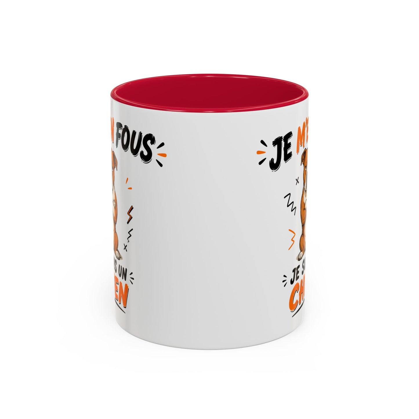 Tasse Je M’en Fous Je Suis Un Chien – Mug Humour Chien Mignon – Cadeau Original Amoureux des Chiens 325ml