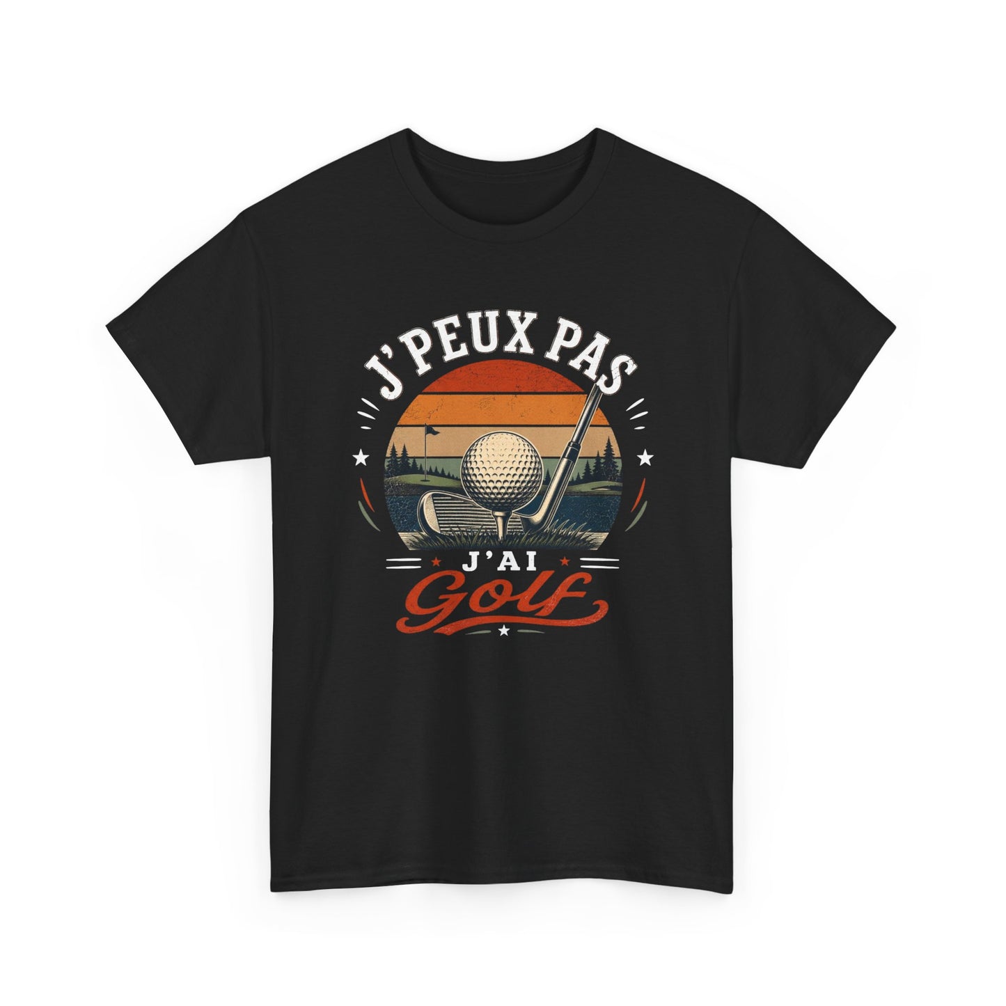 T-Shirt Golf Homme Femme – J’Peux Pas J’Ai Golf – Tee Shirt Golfeur Golfeuse Vintage Parcours Green Club Driver Cadeau Passion Golf Sport Extérieur
