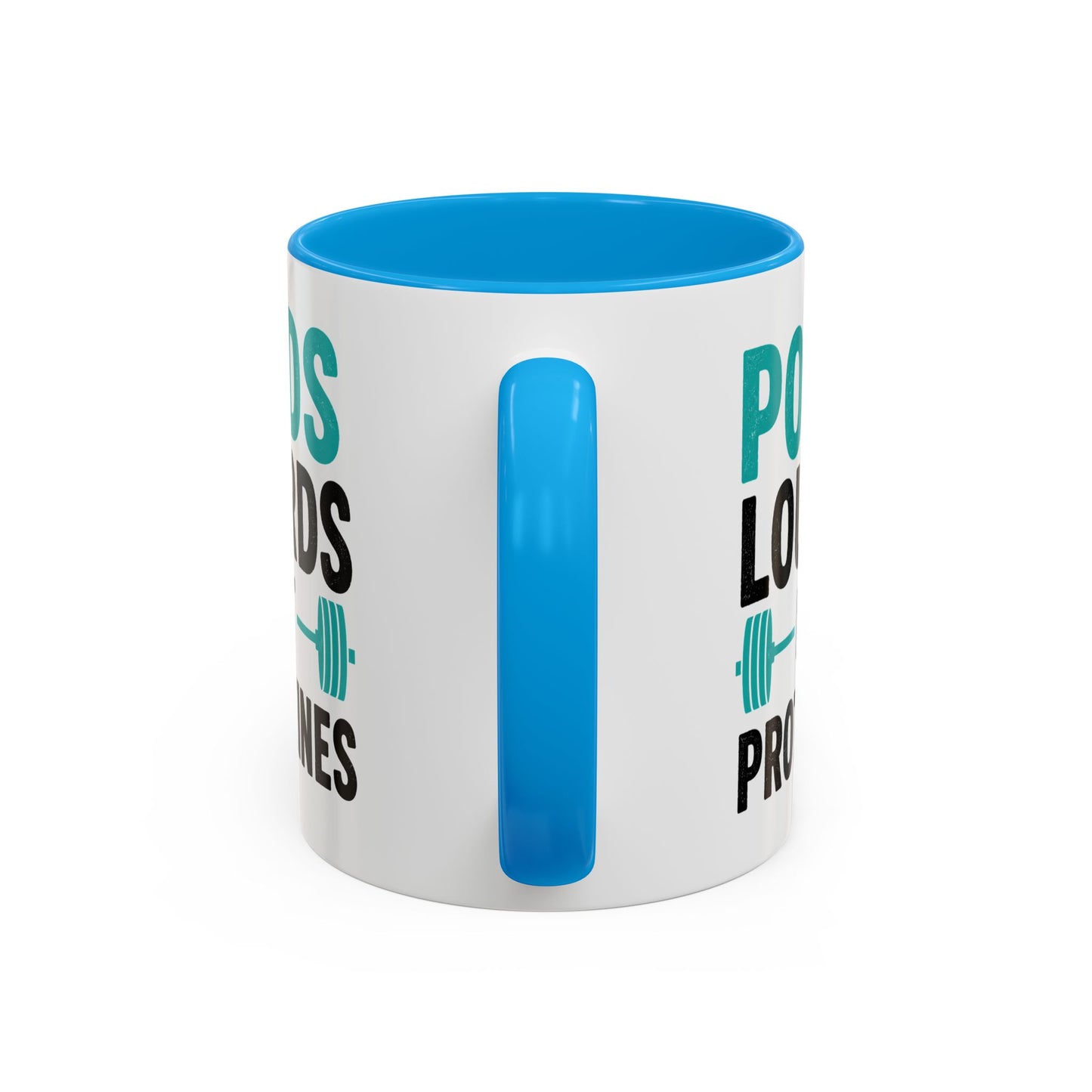Mug Fitness Musculation – Tasse Haltères Protéines – Cadeau Sportif Original Homme et Femme Noir Bleu Rouge