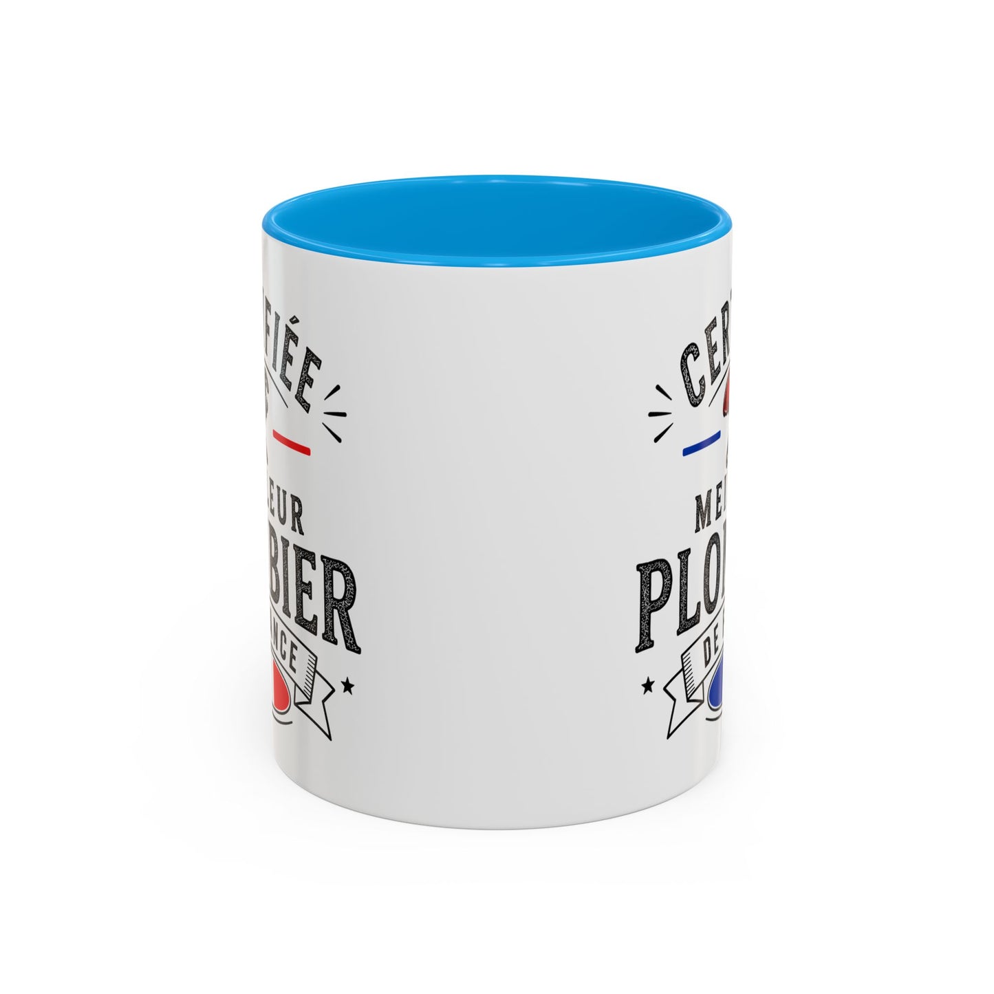 Mug Plombier Homme – Certifié Meilleur Plombier de France – Tasse Humour Métier – Cadeau Original Plombier