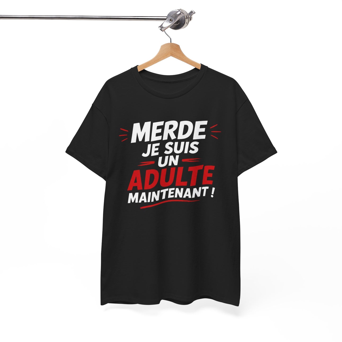 Tee-Shirt Anniversaire 18 Ans Homme Femme – Cadeau Majorité Humour – Adulte Maintenant – Idée Cadeau Jeune Adulte