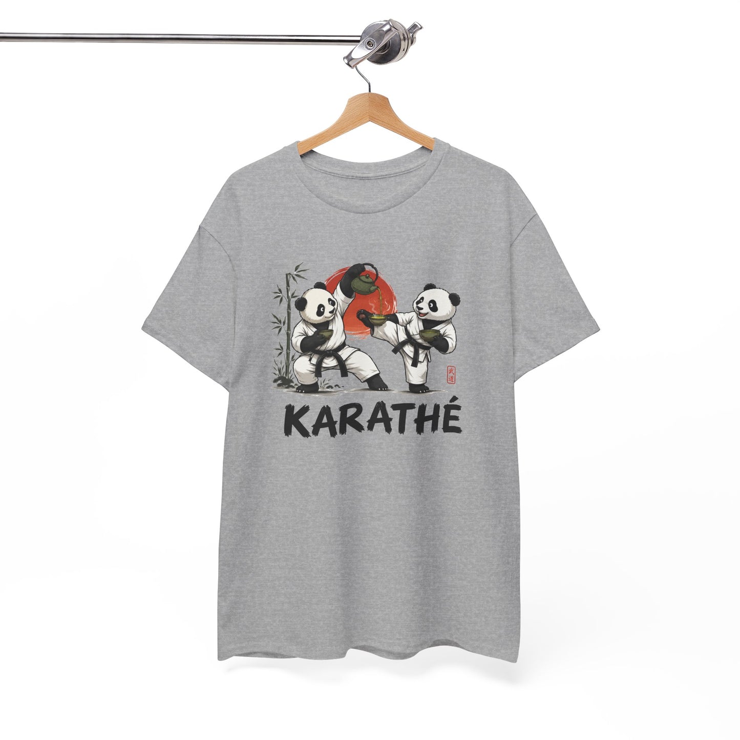 Tee Shirt Homme et Femme Panda Karaté Arts Martiaux Thé Humour Japonais Combat Sportif Original Cadeau