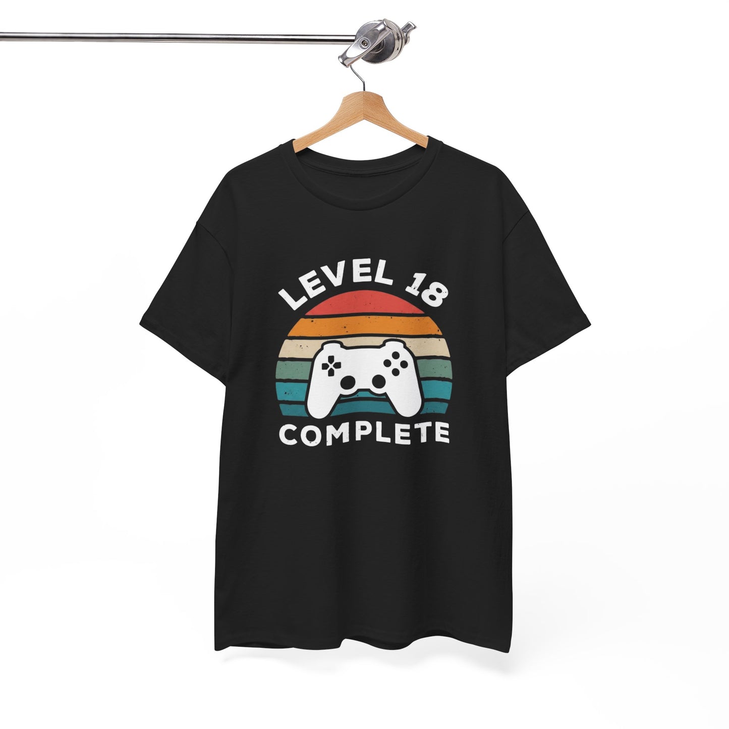 Tee-Shirt 18 Ans Homme et Femme – Cadeau Anniversaire 18ème Gamer Gaming – Idée Cadeau Majorité Jeu Vidéo Original