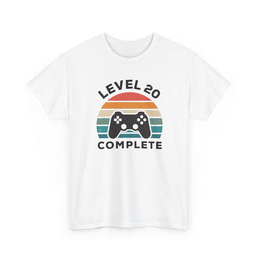 Tee-Shirt 20 Ans Homme et Femme – Cadeau Anniversaire 20ème Gamer Gaming – Idée Cadeau Jeu Vidéo Original pour Passionné de Jeux Vidéo