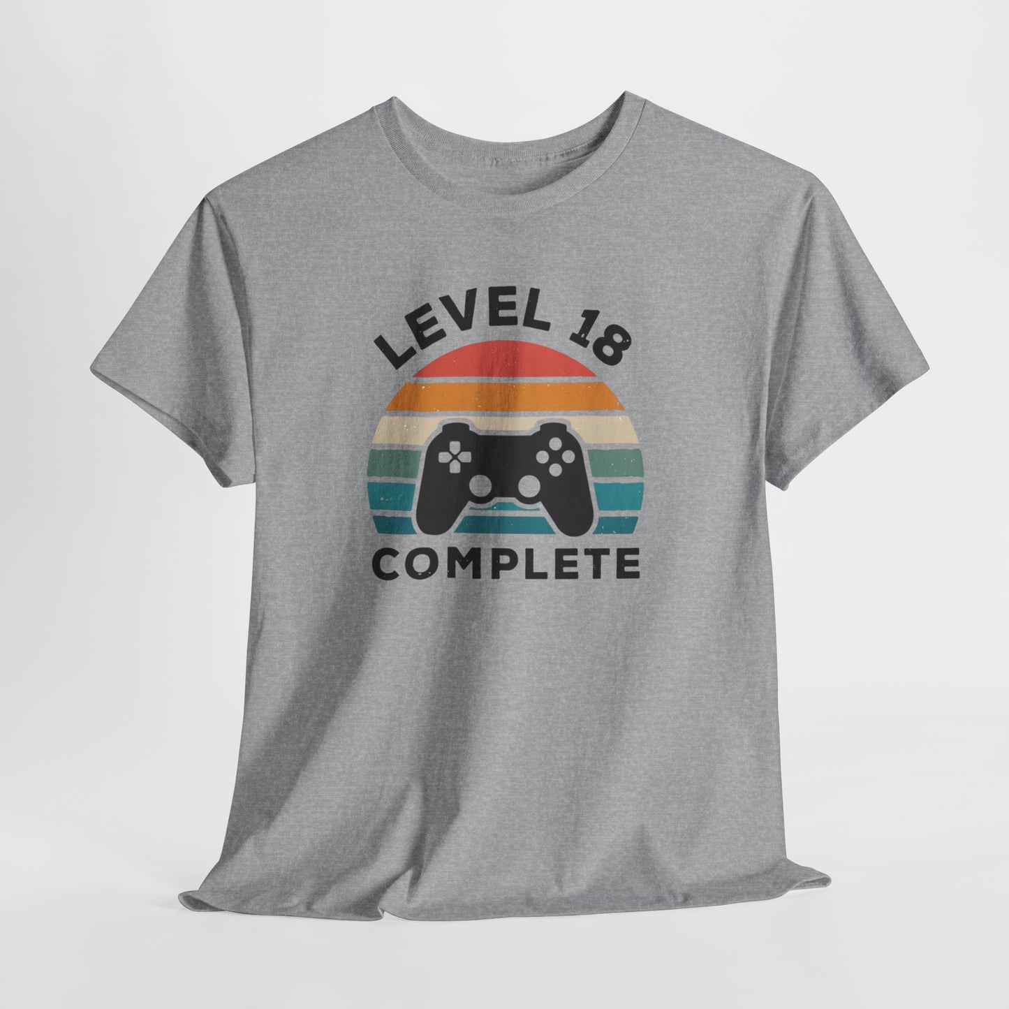 Tee-Shirt 18 Ans Homme et Femme – Cadeau Anniversaire 18ème Gamer Gaming – Idée Cadeau Majorité Jeu Vidéo Original