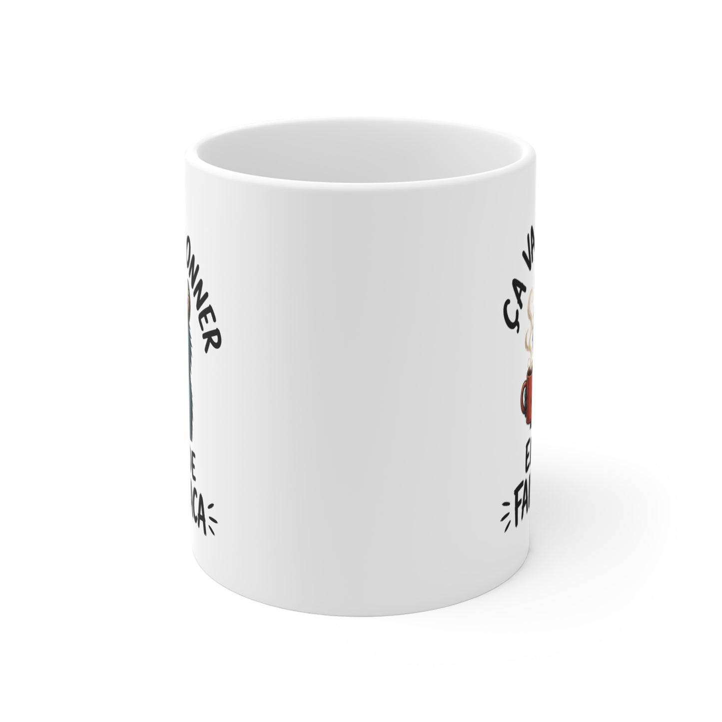 Mug Humoristique Monstre Bleu – Tasse Café Drôle – Cadeau Original Homme et Femme, Collègue Ami