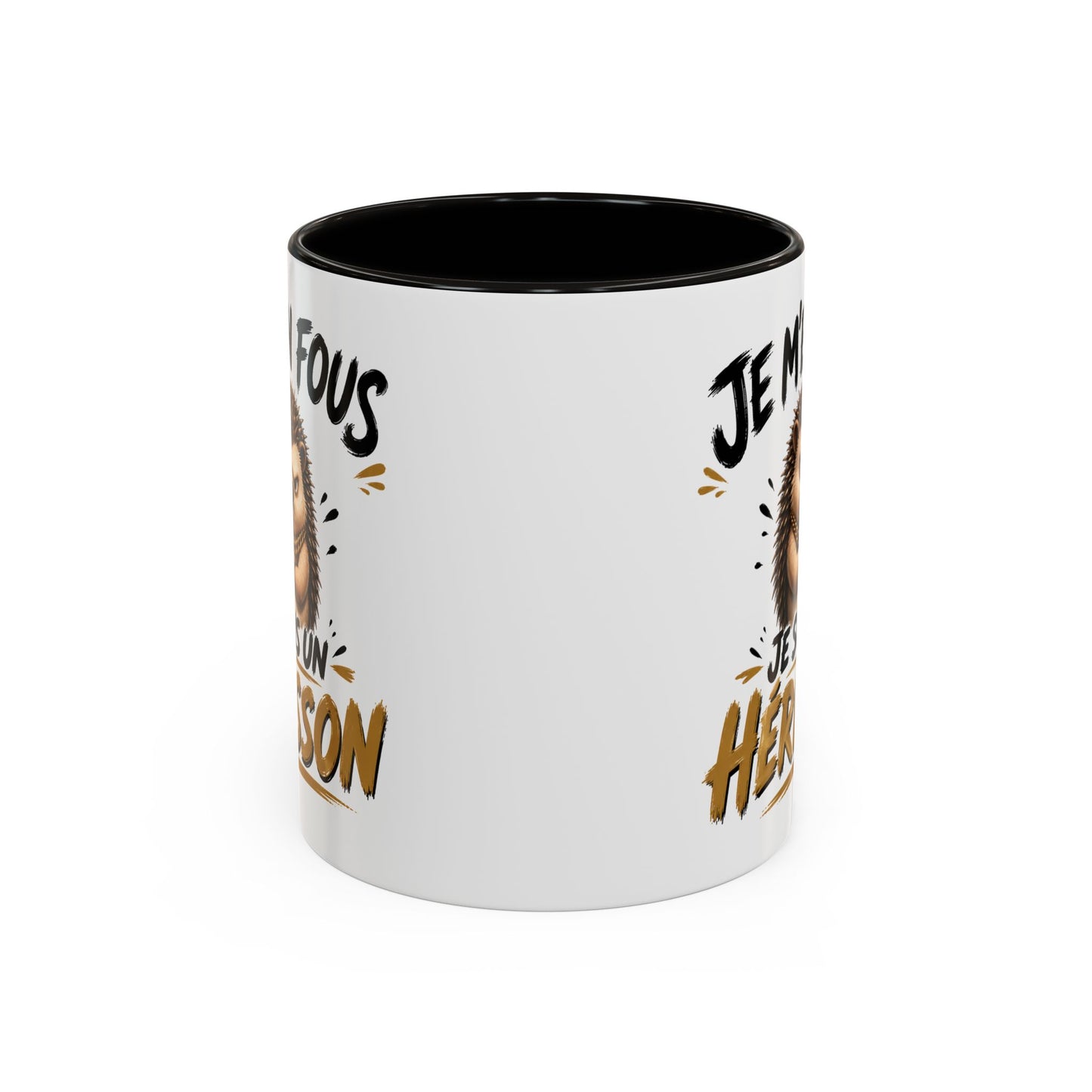 Tasse Je M’En Fous Je Suis Un Hérisson – Mug Hérisson Humoristique – Cadeau Homme Femme Amoureux des Animaux 325ml