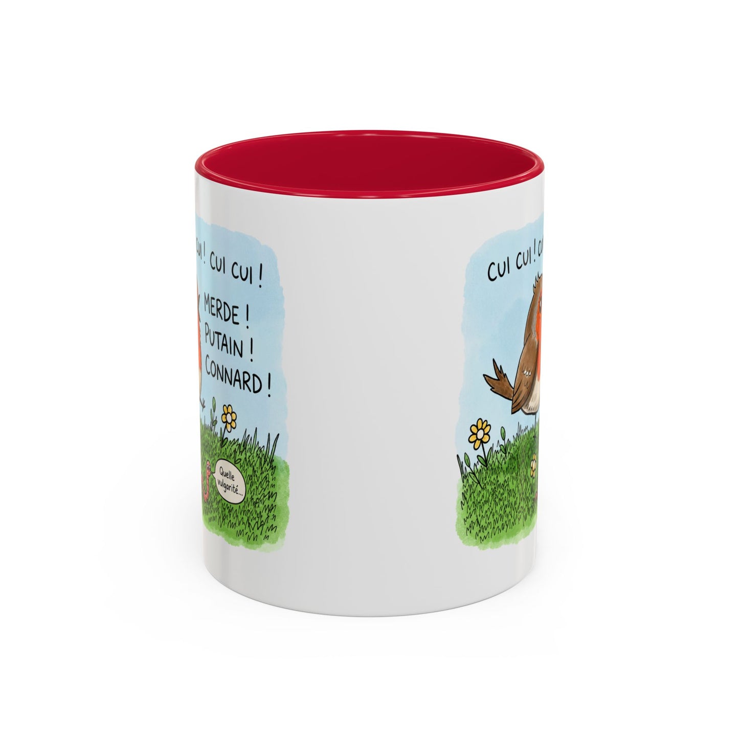 Tasse Cui Cui Merde Putain Connard – Mug Humour Oiseau Vulgaire – Cadeau Homme Femme 325ml